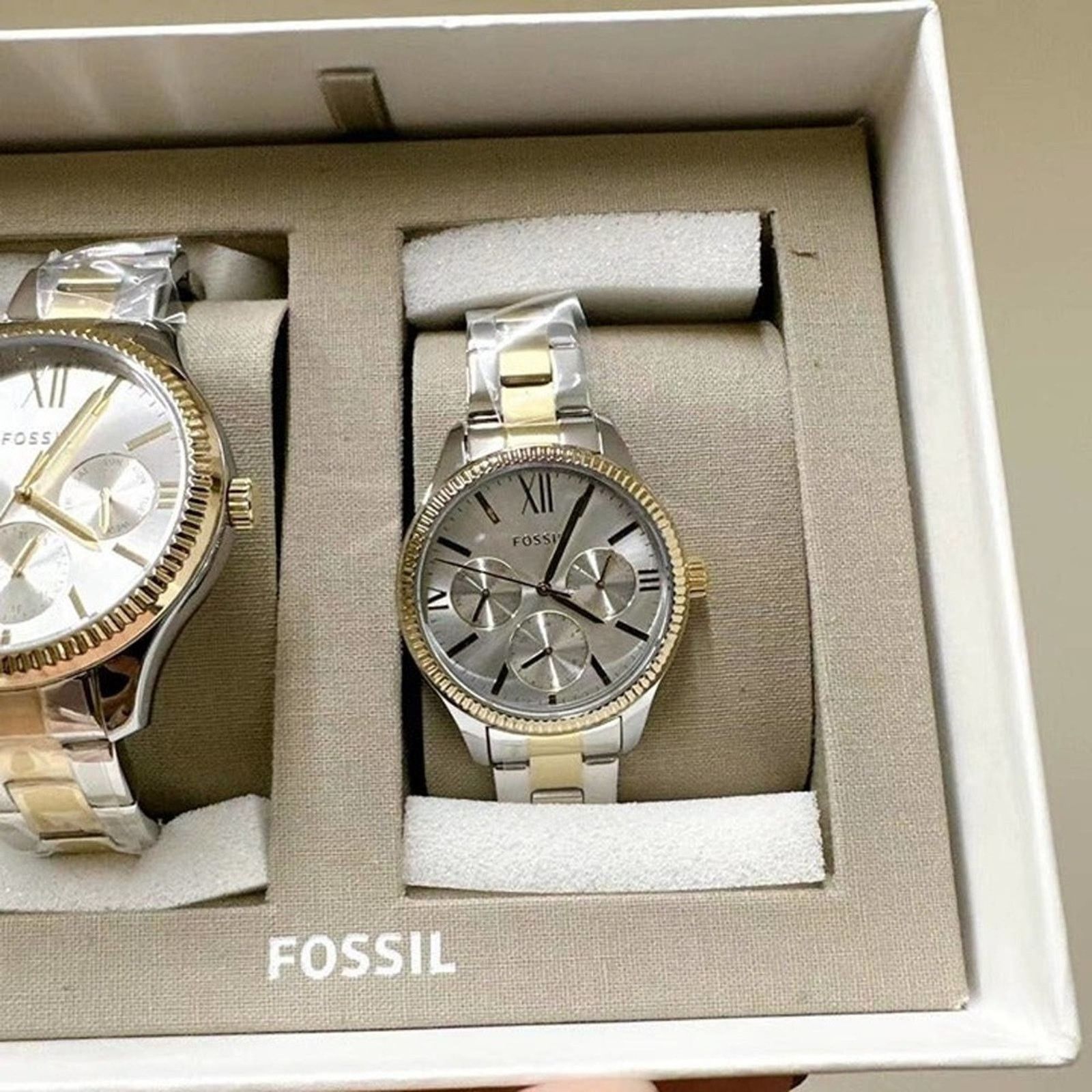 Fossil Fossil BQ2737SET His and Hers Multifunction 2-Tone Watch Set Size ONE SIZE - 4 Thumbnail