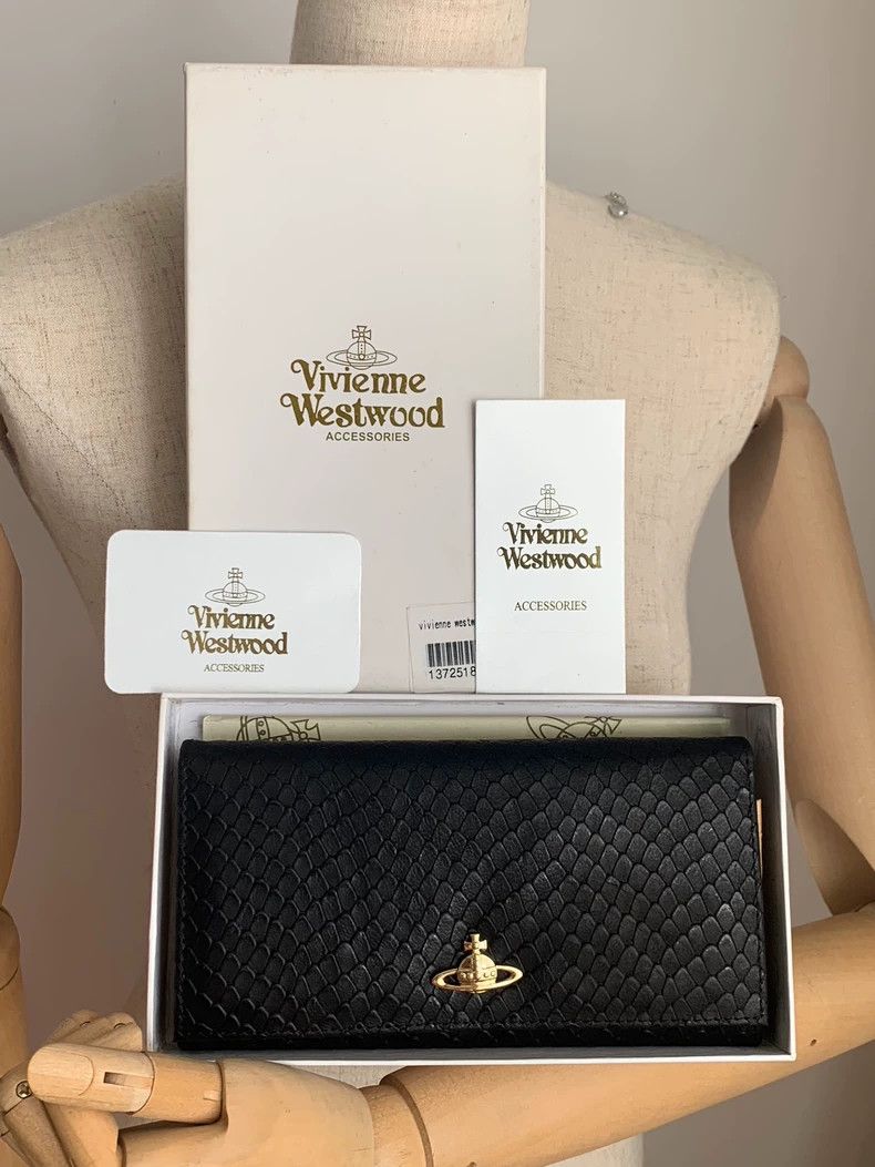 Vivienne Westwood Vivienne Westwood Mid-old snake-pattern gold Saturn wallet Size ONE SIZE - 1 Thumbnail