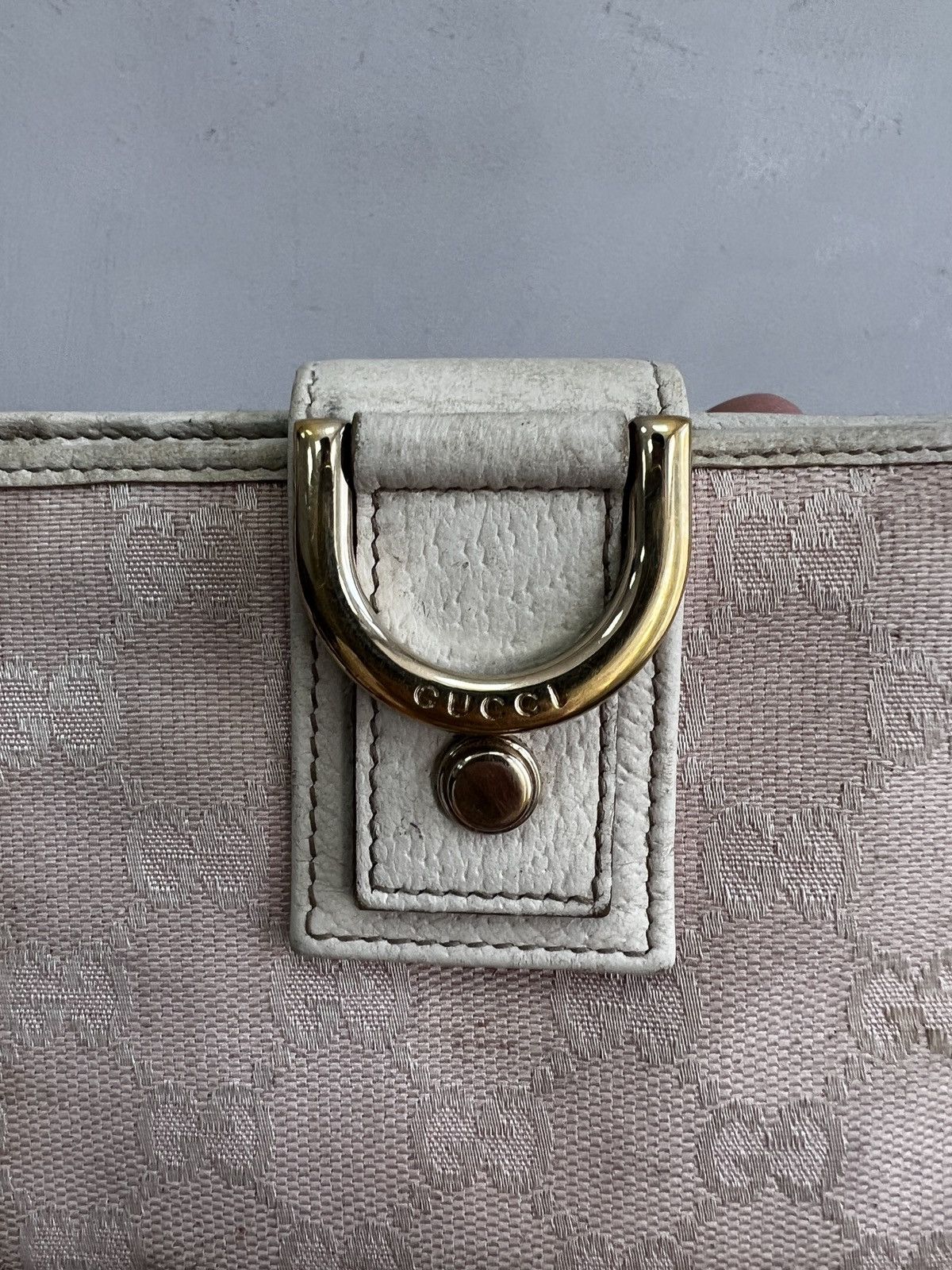 Gucci VINTAGE PINK MINI MONOGRAM WALLET GUGGI 2000s Size ONE SIZE - 2 Thumbnail