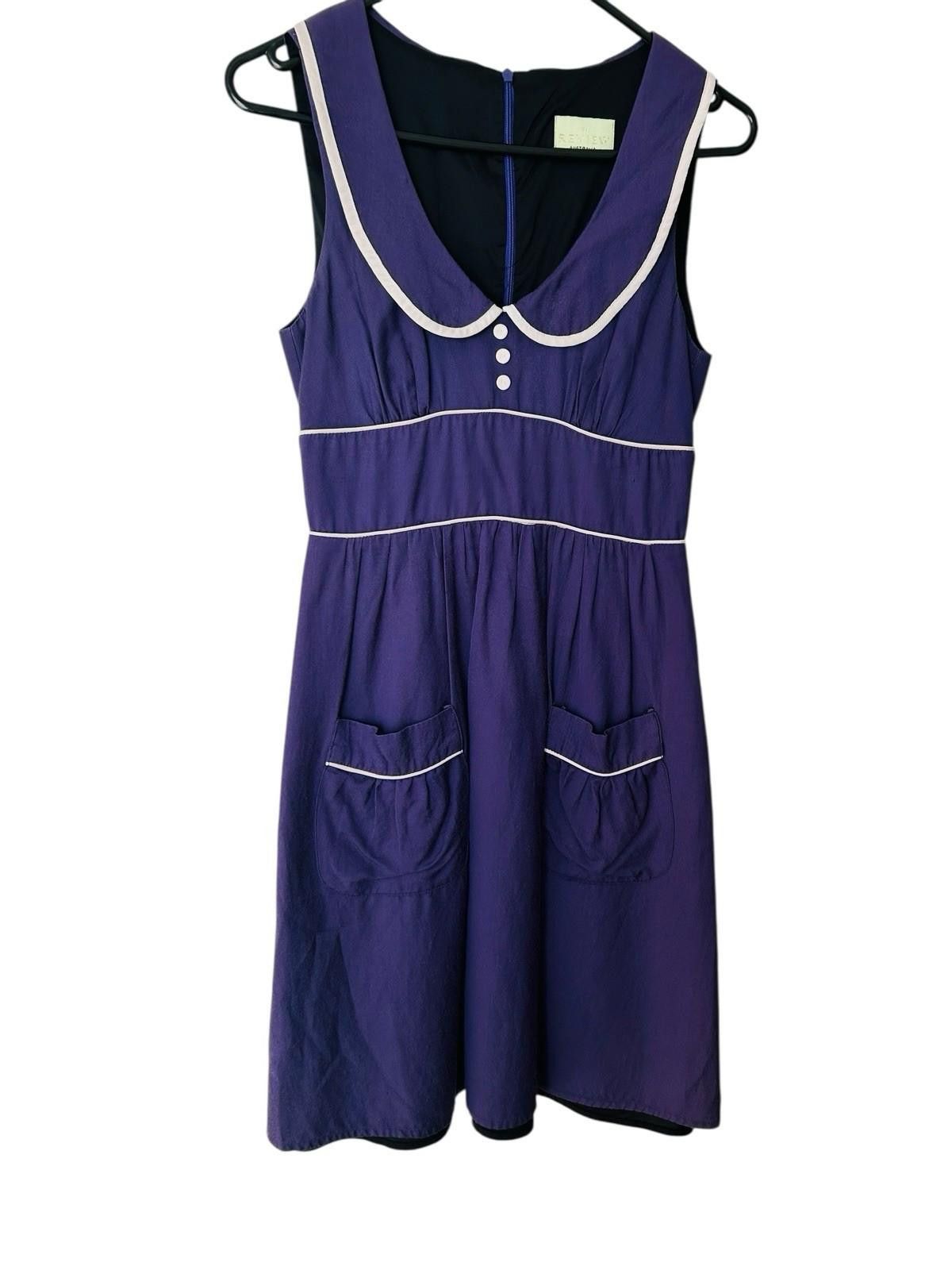 Review Review vintage Retro Pin Up Y2K dress - size AU/UK 6 US 2 Size XS / US 0-2 / IT 36-38 - 2 Thumbnail