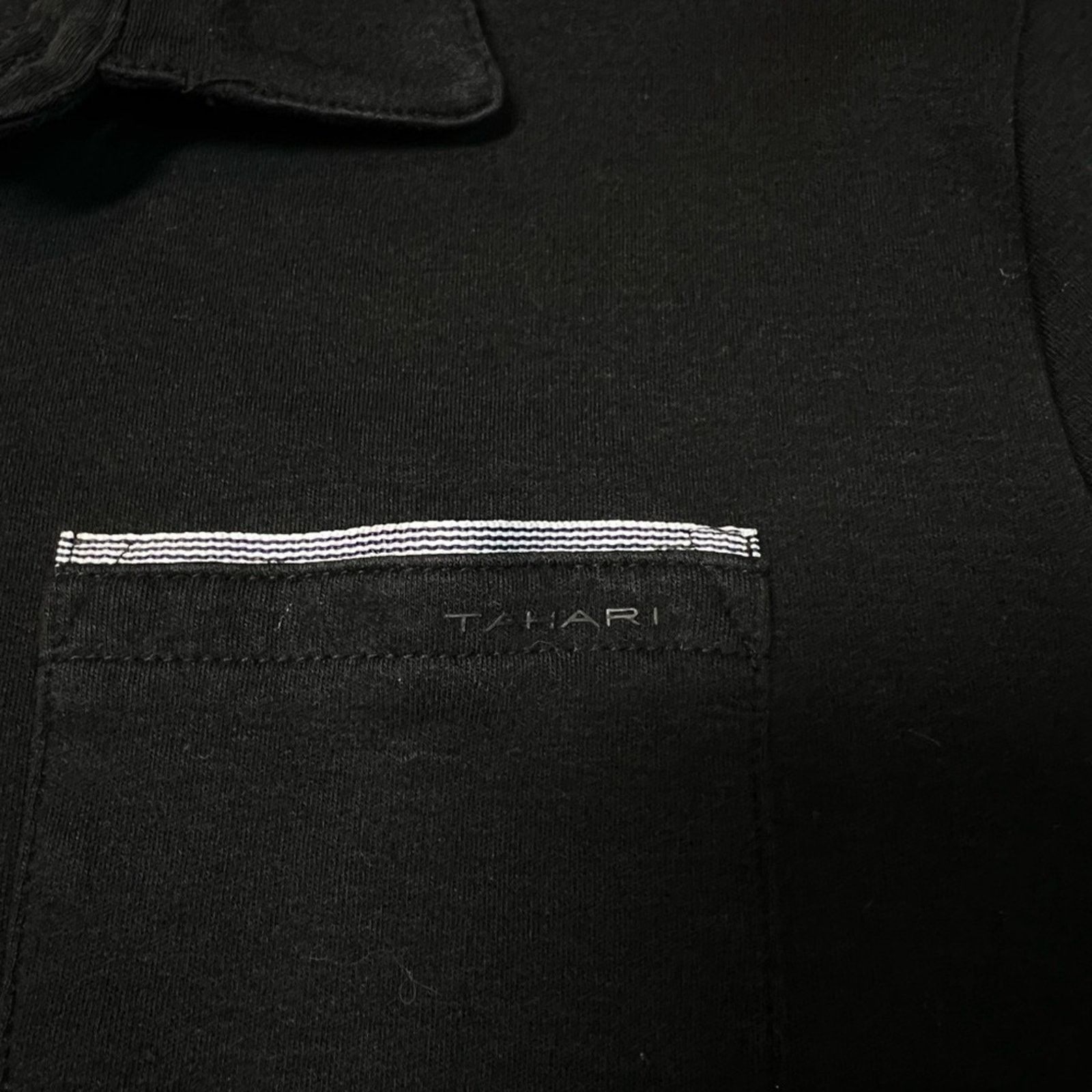 Elie Tahari Tahari Men’s Soft Knit Cotton Interlock Polo Shirt Black, XL Size US XL / EU 56 / 4 - 4 Thumbnail