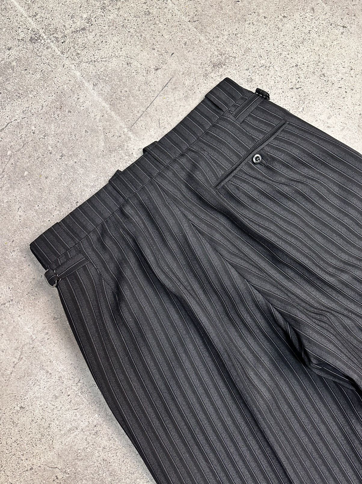 Marithe + Francois Girbaud Military 80s France Pleated Black Pants Avantgarde Style Size US 34 / EU 50 - 13 Thumbnail