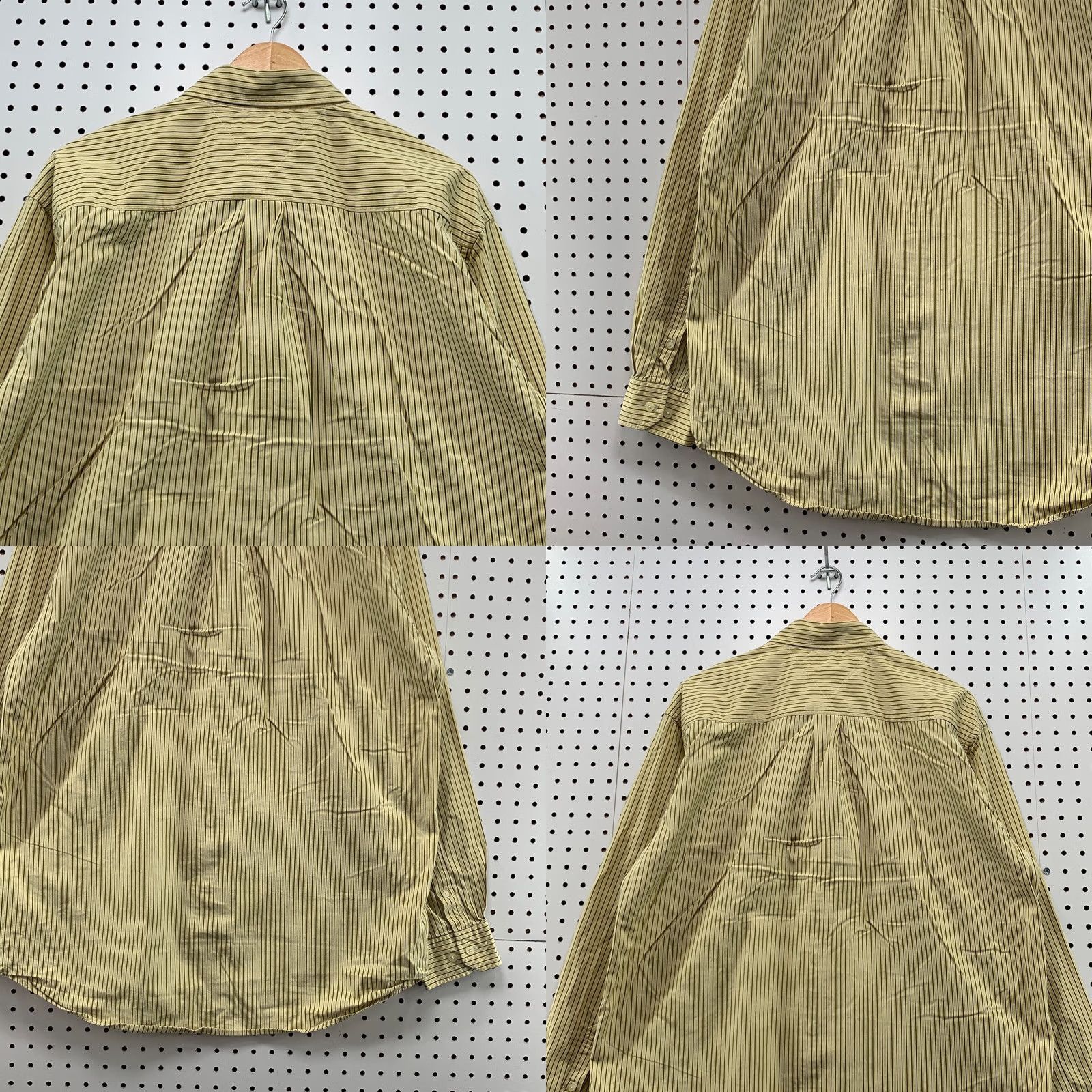 Tommy Hilfiger VINTAGE Tommy Hilfiger Button-Down Shirt Mens XL Yellow Striped Casual Pocket LOGO Size US XL / EU 56 / 4 - 10 Thumbnail