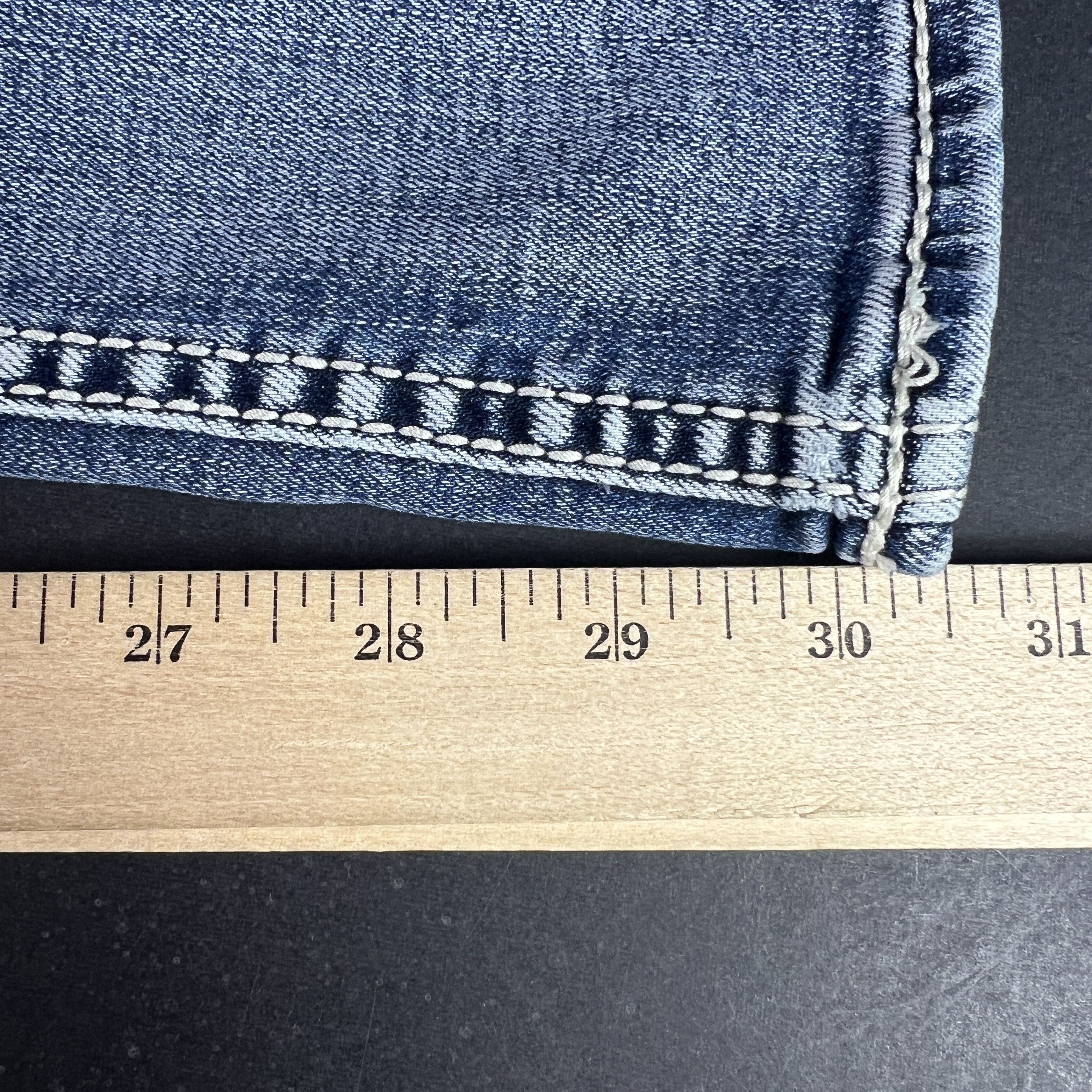 BKE BKE Jeans Jake Straight Light Blue Faded Distressed Denim Size US 28 / EU 44 - 17 Thumbnail
