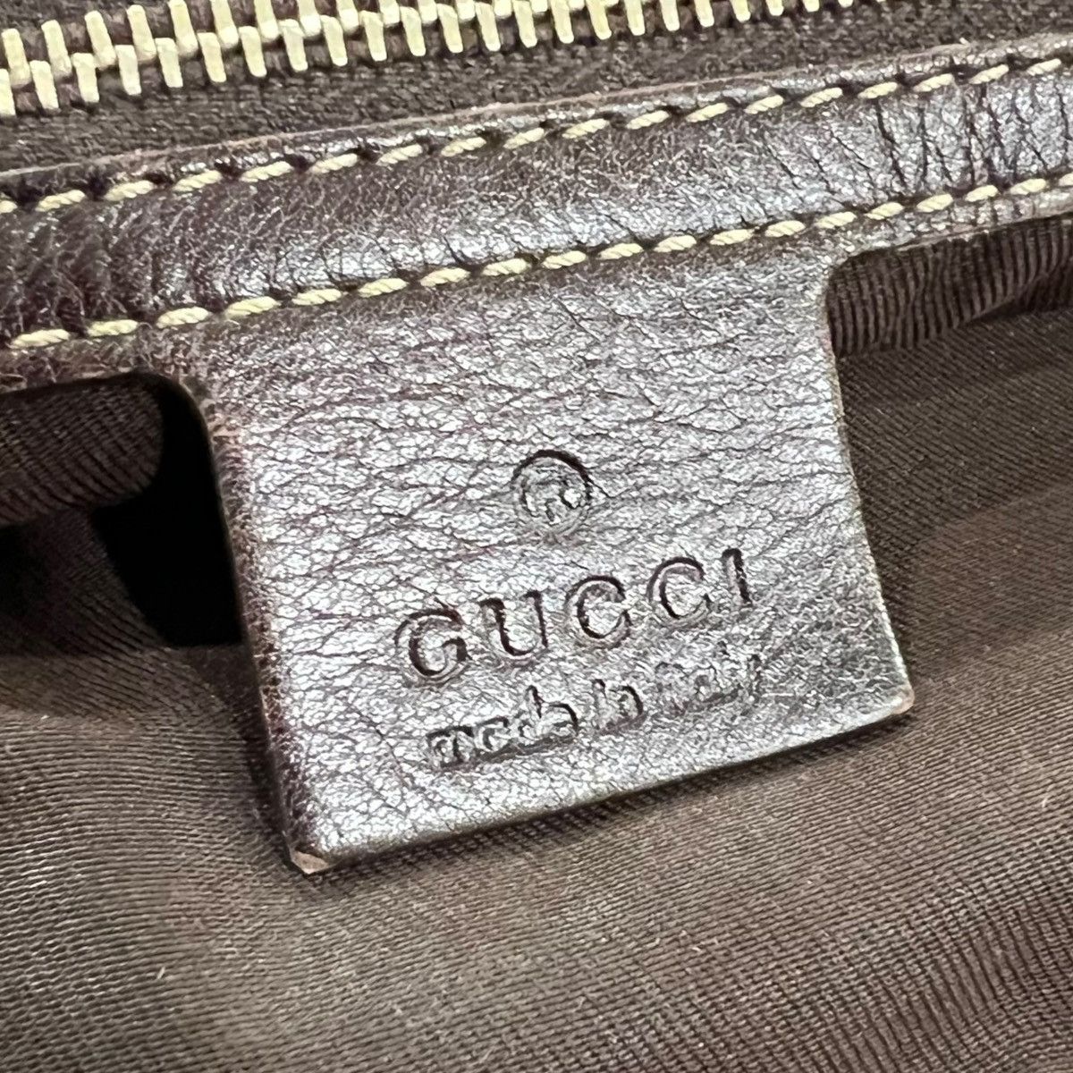 Gucci Gucci Leather Web Stripe GG Logo Hobo Bag Size ONE SIZE - 9 Thumbnail