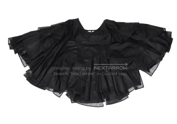 Comme des Garcons Comme Des Garcons size XS Black Vintage Wave Design Skirt Size 23" - 2 Thumbnail