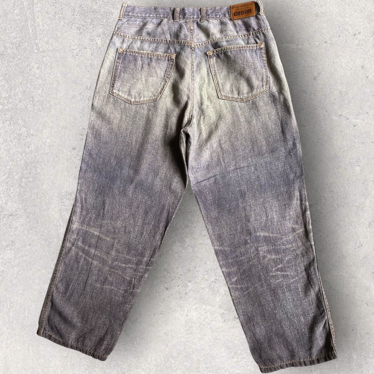 Junya Watanabe ss10 Trompe-l'œi Denim Linen Pants Size US 31 - 4 Thumbnail