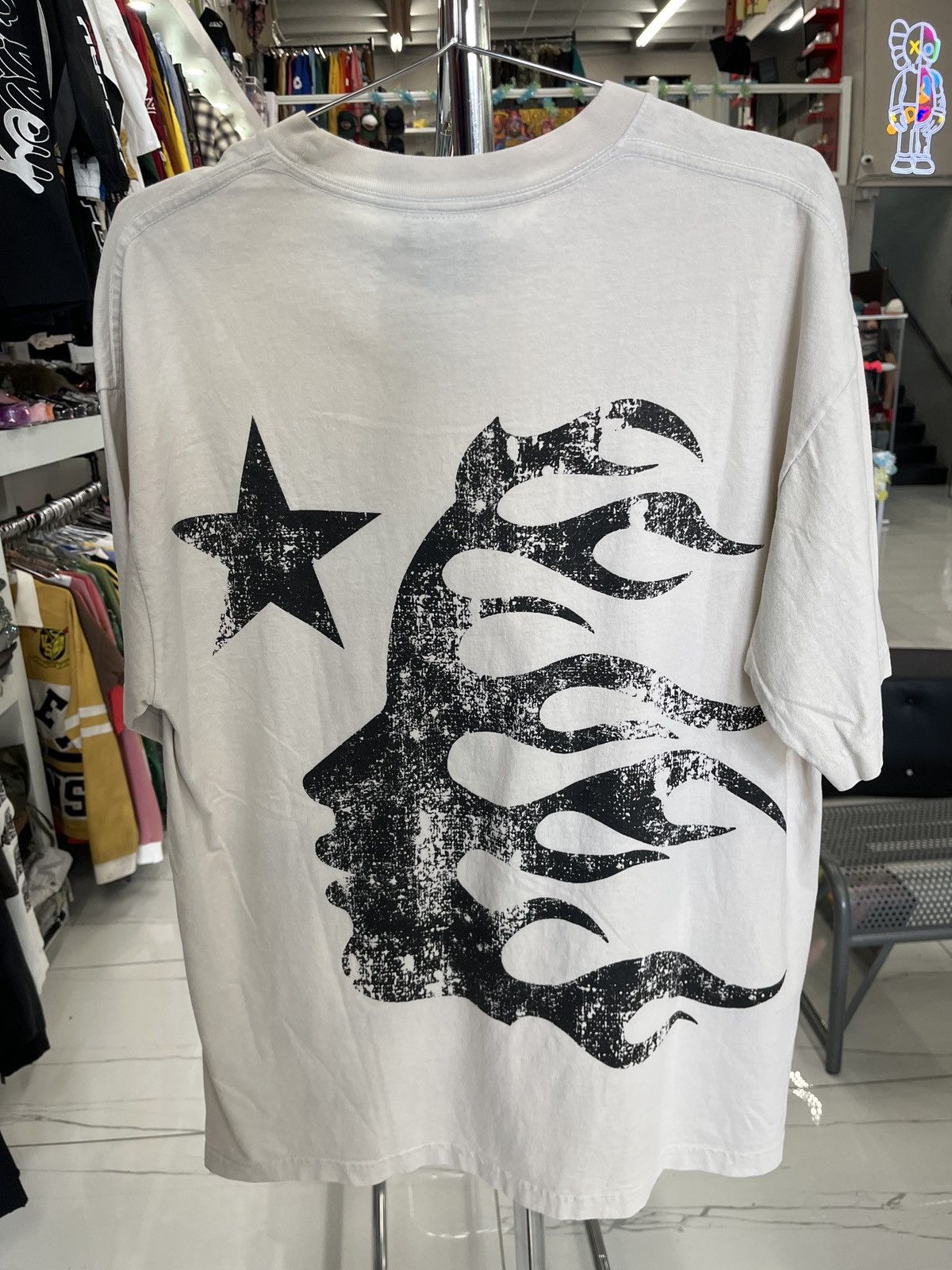 HELLSTAR I Love NY Cream Tee Size US L / EU 52-54 / 3 - 2 Thumbnail