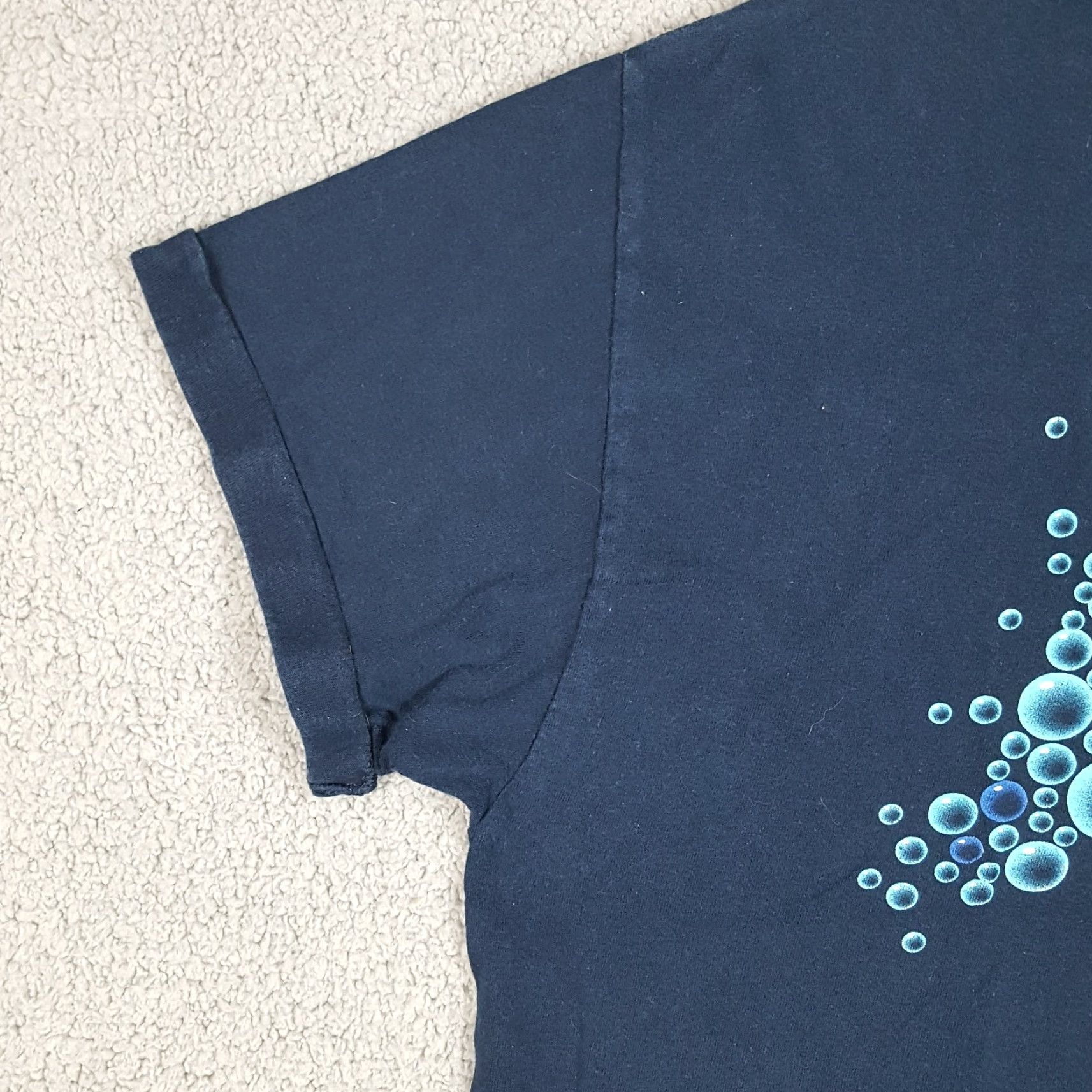 Nike VINTAGE Nike Men's 2XL T-Shirt Short Sleeve Crew Neck Y2K Retro Blue Cotton Logo Embroidered 90s 00s Outdoor Sports Size US XXL / EU 58 / 5 - 4 Thumbnail