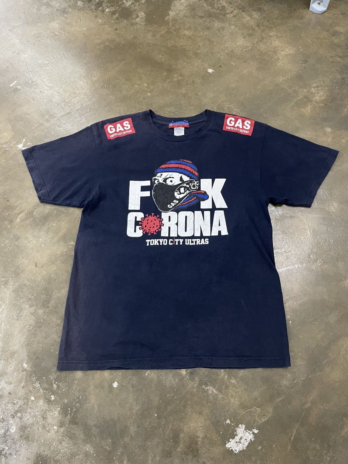 Japanese Brand Tokyo City Ultras GAS 12 Fuck Corona Prevention Stadium Size US XL / EU 56 / 4 - 1 Thumbnail