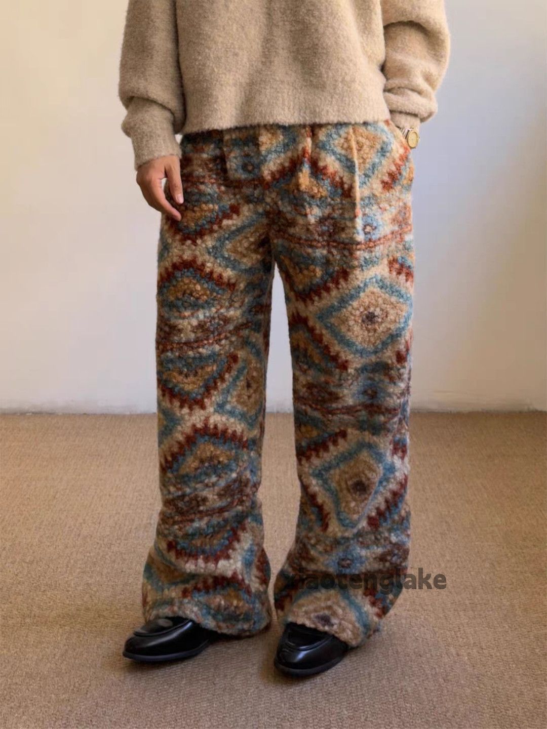 Vintage Custom unisex outdoor utility sports pattern festival pants Size US 36 / EU 52 - 1 Thumbnail