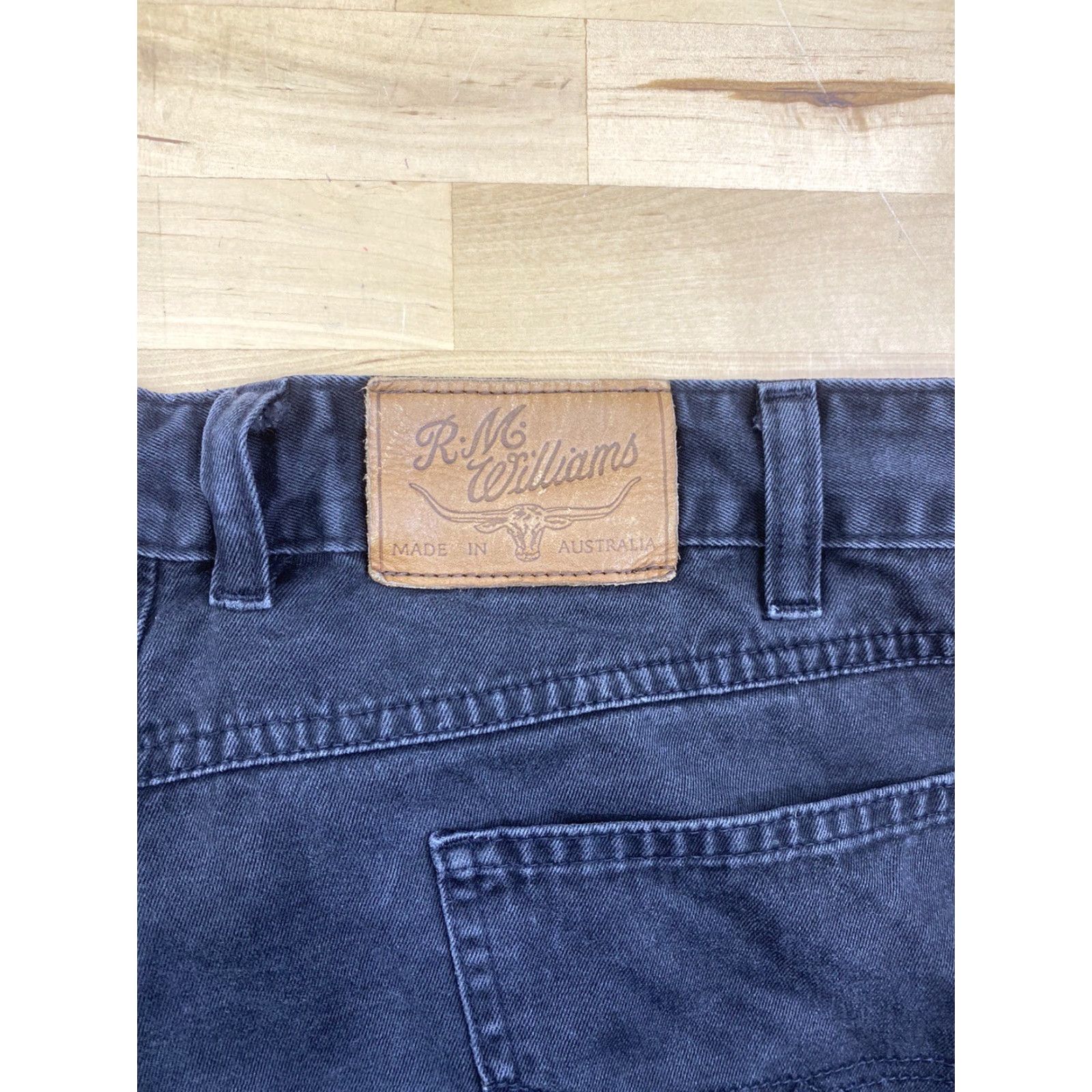 Vintage RM Williams Denim Jeans Mens 34x26 Black Denim Straight Jeans 7288 Regular Men Size US 34 / EU 50 - 7 Thumbnail