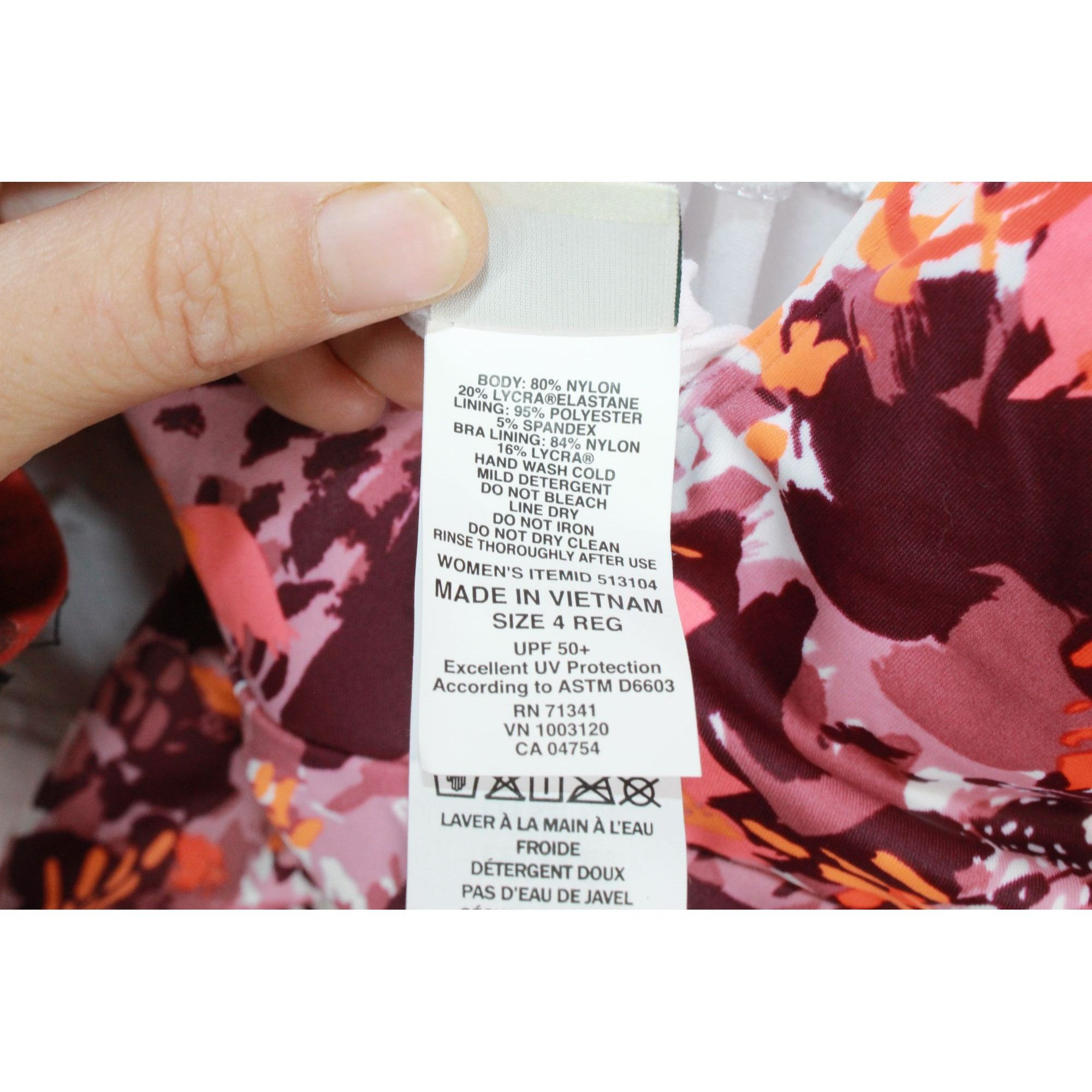 L.L. Bean LL Bean Women's BeanSport Swimwear High Neck Tankini Top Size S / US 4 / IT 40 - 8 Thumbnail