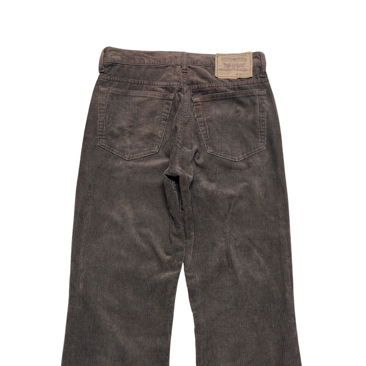 Levi's Vintage Levis 517 Brown Corduroy Flare Jeans Hedi Slimane Size US 28 / EU 44 - 9 Thumbnail