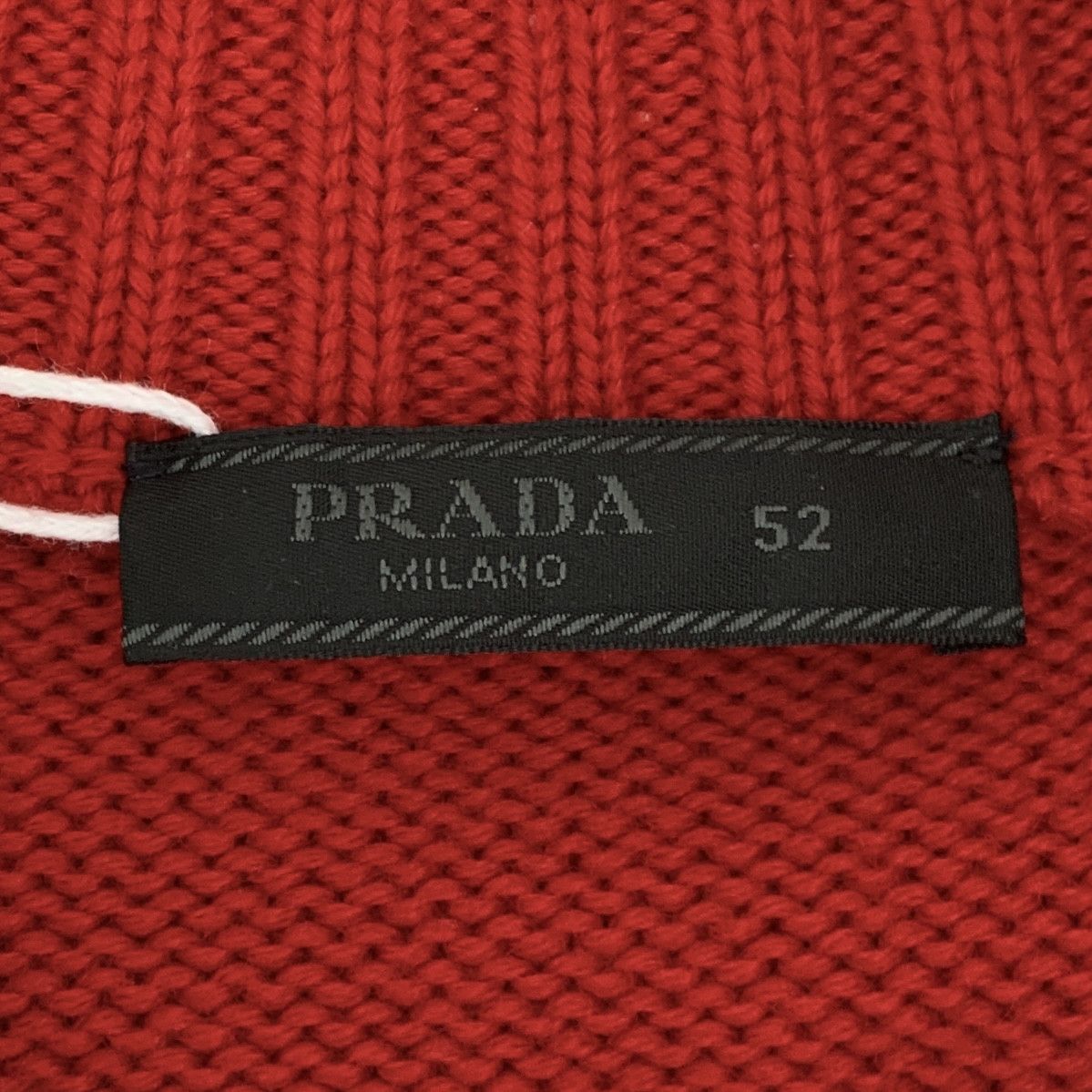 Prada Prada Quilted Wool Zip-Up Jacket Red (52) Size US L / EU 52-54 / 3 - 5 Thumbnail