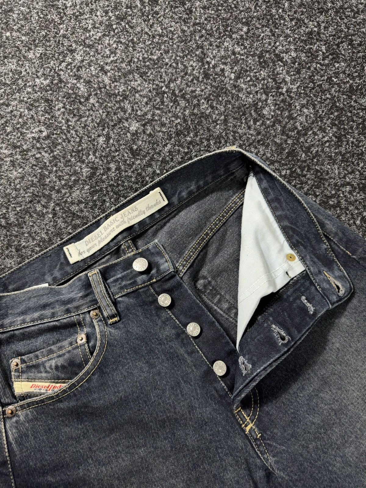 Diesel 00s Retro Diesel Industry Punk Opium Luxury Denim Jeans Y2K Size US 28 / EU 44 - 9 Thumbnail