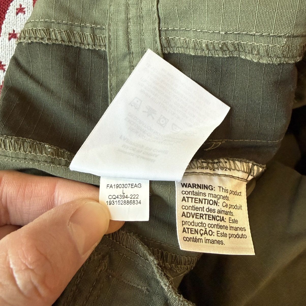 Jordan Brand × Travis Scott Travis Scott Cactus Jack x Jordan Cargo Pants Olive Size L Size US 34 / EU 50 - 17 Thumbnail