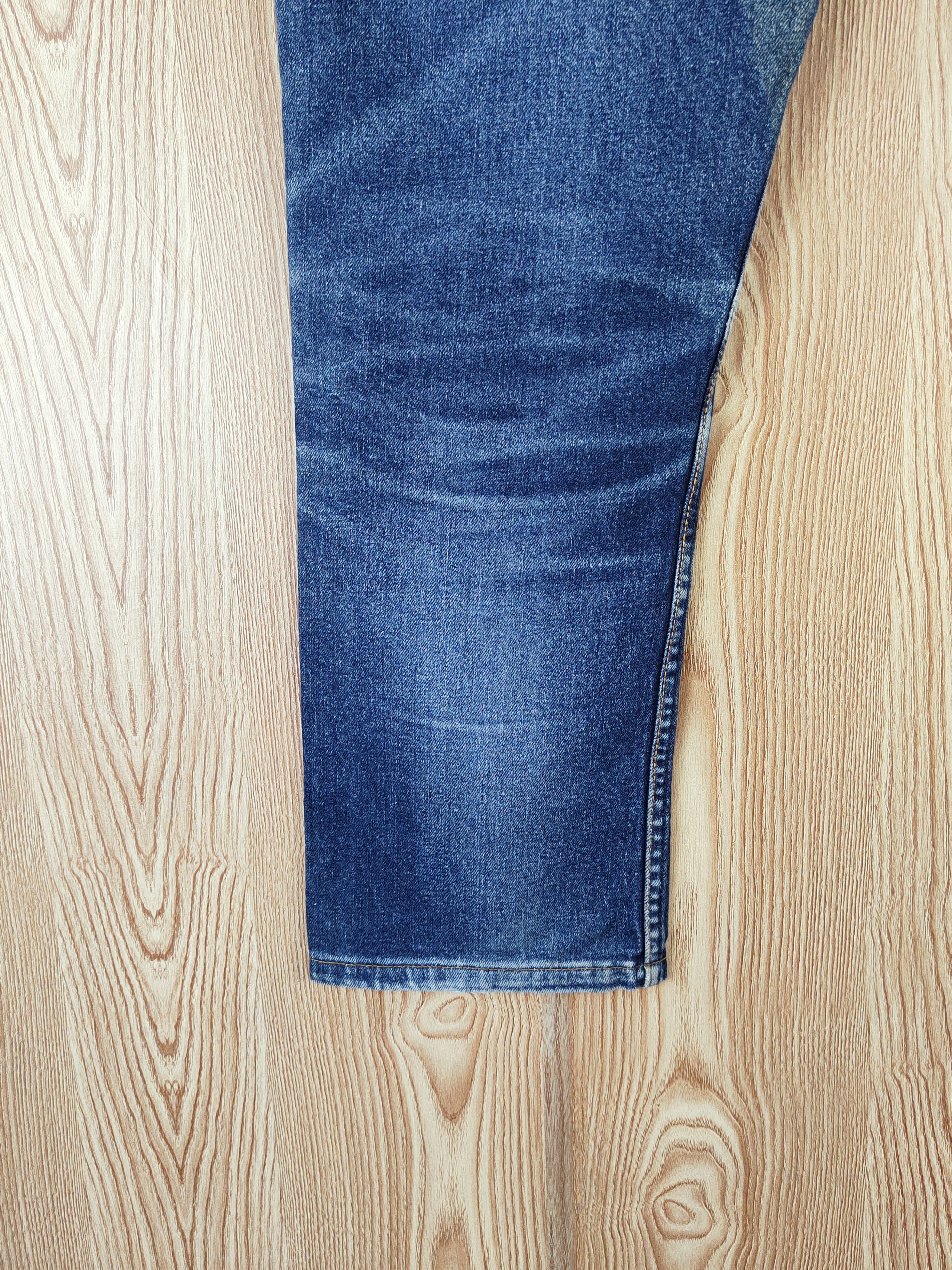 Japanese Brand Navy Dark Blue Distressed Ripped Jeans #W608 Size 30" / US 8 / IT 44 - 10 Thumbnail