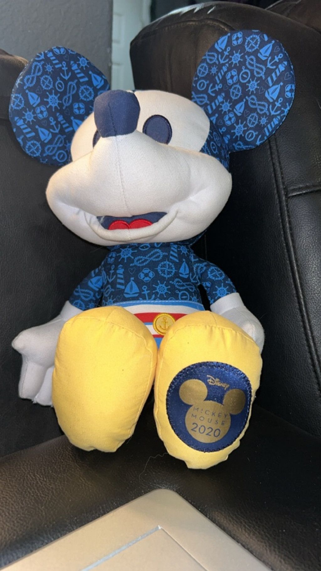 Disney Boys Disney Mickey Mouse Stuffed Animal One Size Blue White Size ONE SIZE - 3 Thumbnail