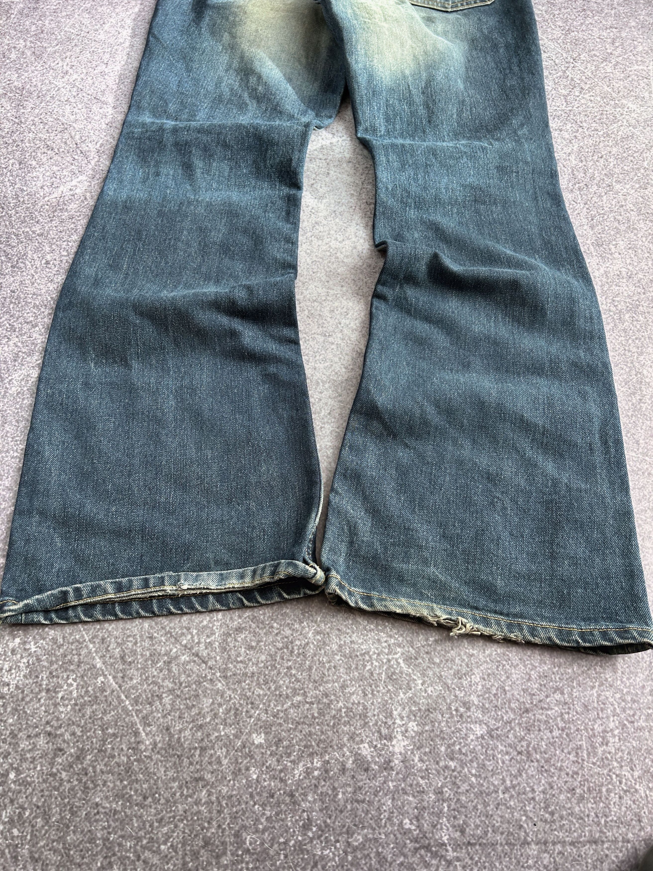 Designer VTG JAPANESE HYSTERIC GLAMOUR STYLE FLARED FADED JEANS 90S Size US 32 / EU 48 - 5 Thumbnail