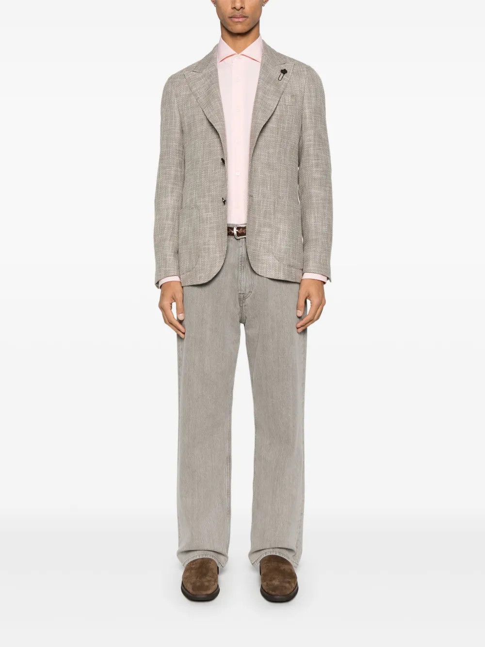 Brunello Cucinelli o1y0526 Solid Color Shirt in Pink Size US XL / EU 56 / 4 - 4 Thumbnail