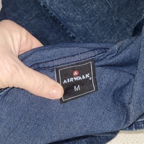 Airwalk Airwalk Stretch Sz. M Cloud Blue Jean Short Sleeve Full Butt Size M / US 6-8 / IT 42-44 - 7 Thumbnail