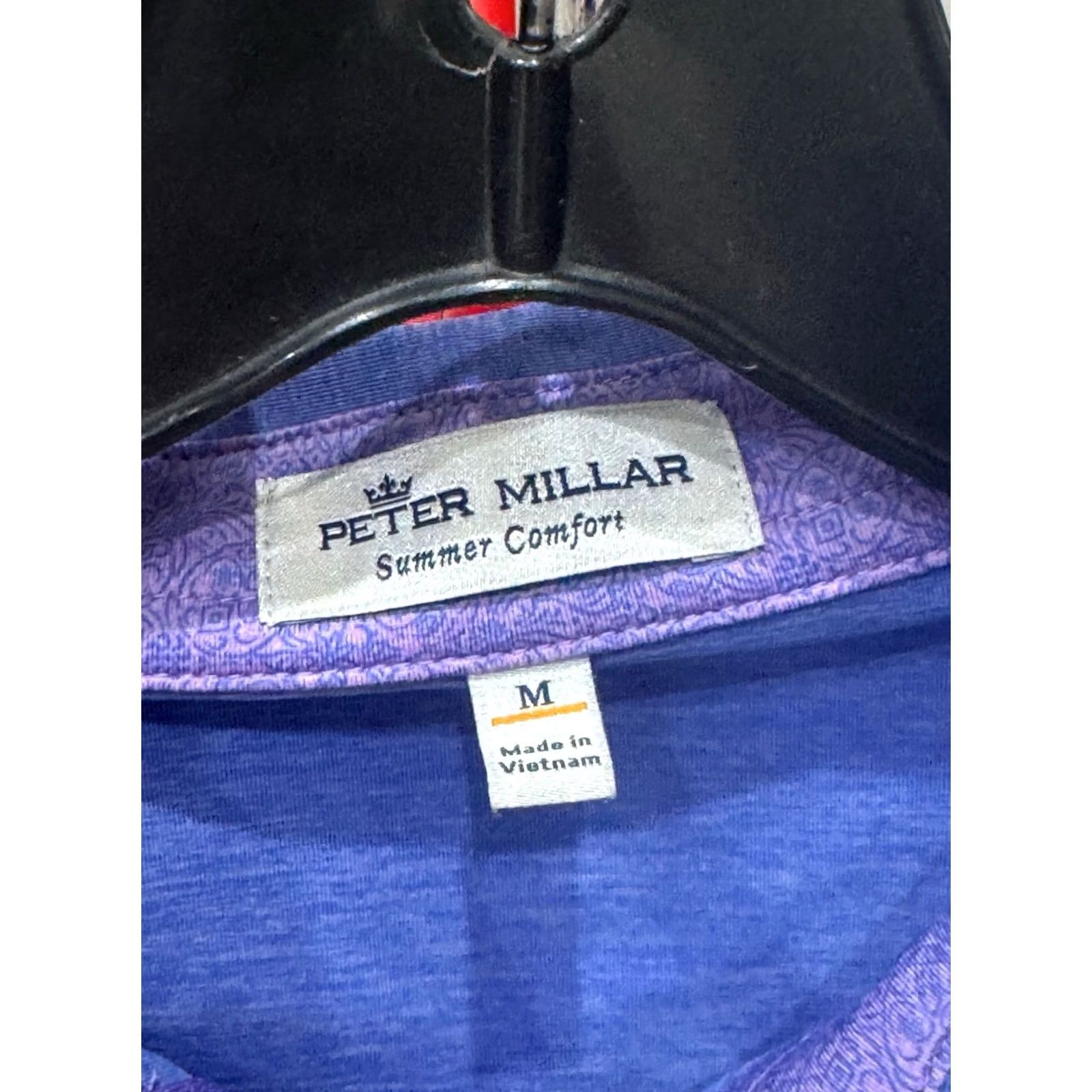 Peter Millar Peter Millar Polo Shirt Mens Medium Bleu Plum Embroidered Christmas Tree Multicolor Holiday Polo Shirt Size US M / EU 48-50 / 2 - 4 Thumbnail