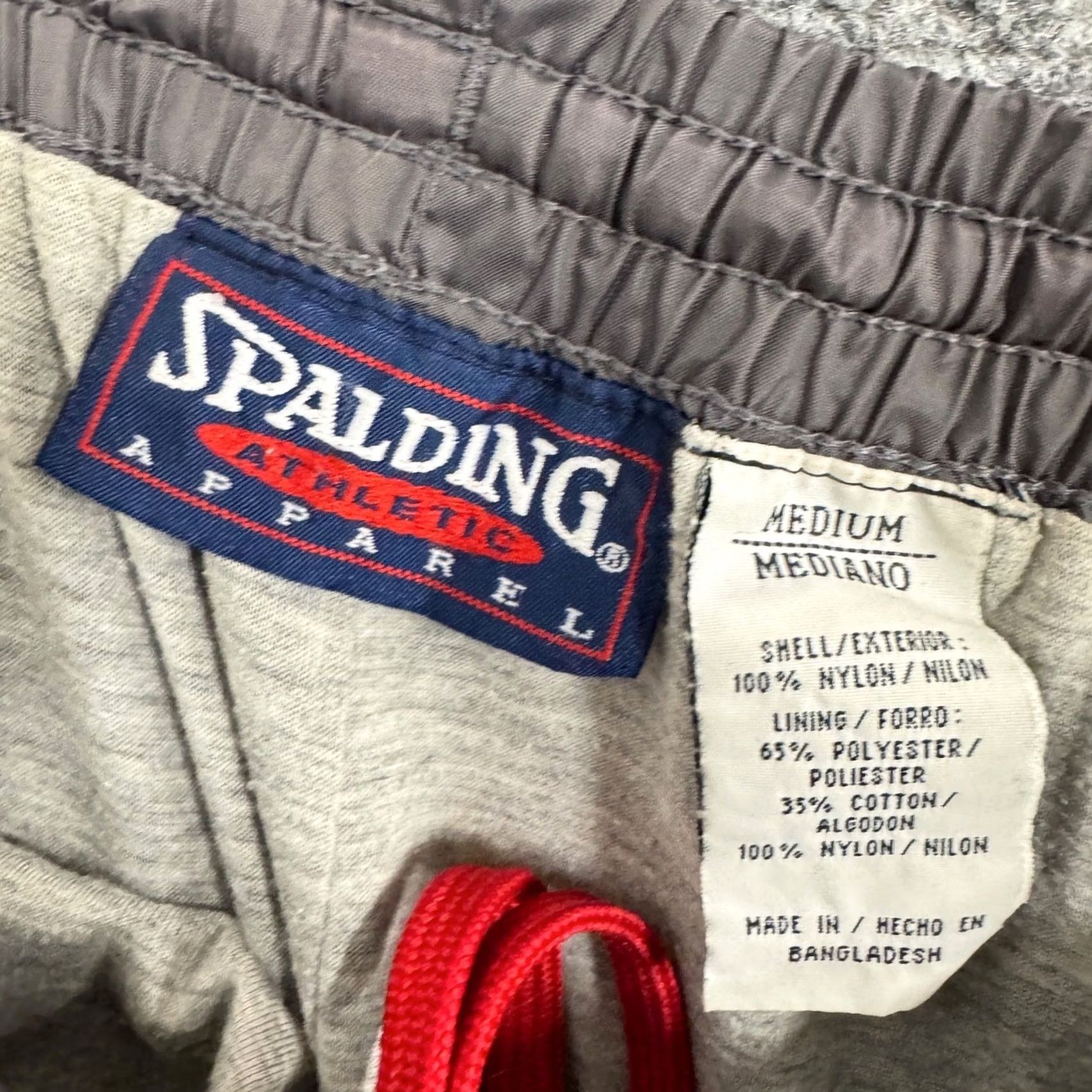 Spalding Spalding Athletic Sweatpants Men Medium Cotton Blend Distressed Gray Activewear Pants M Mens Size US 31 - 3 Thumbnail
