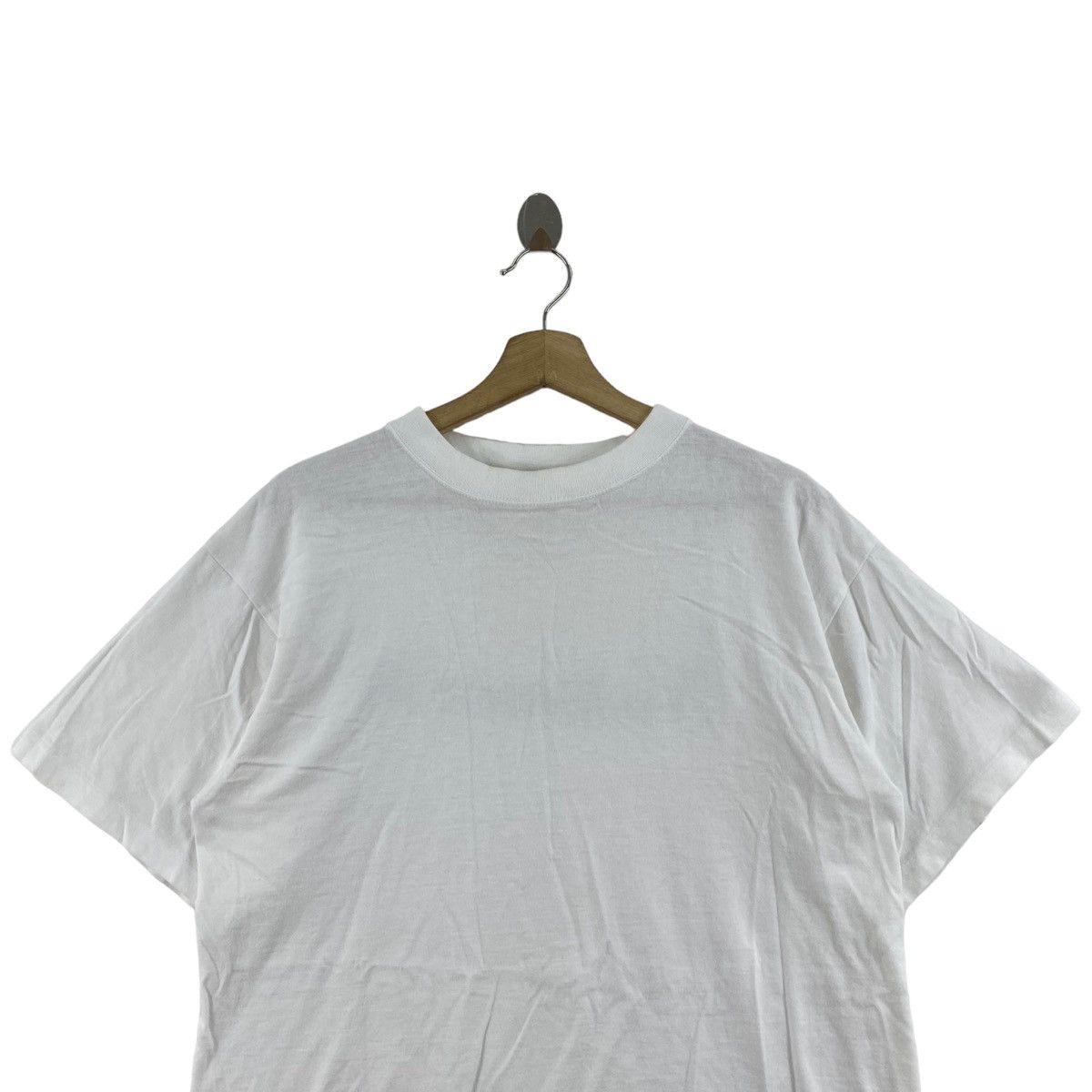 Vintage Vintage 90s NICHIMEN'96 Japan Graphics Plain White Size US L / EU 52-54 / 3 - 4 Thumbnail