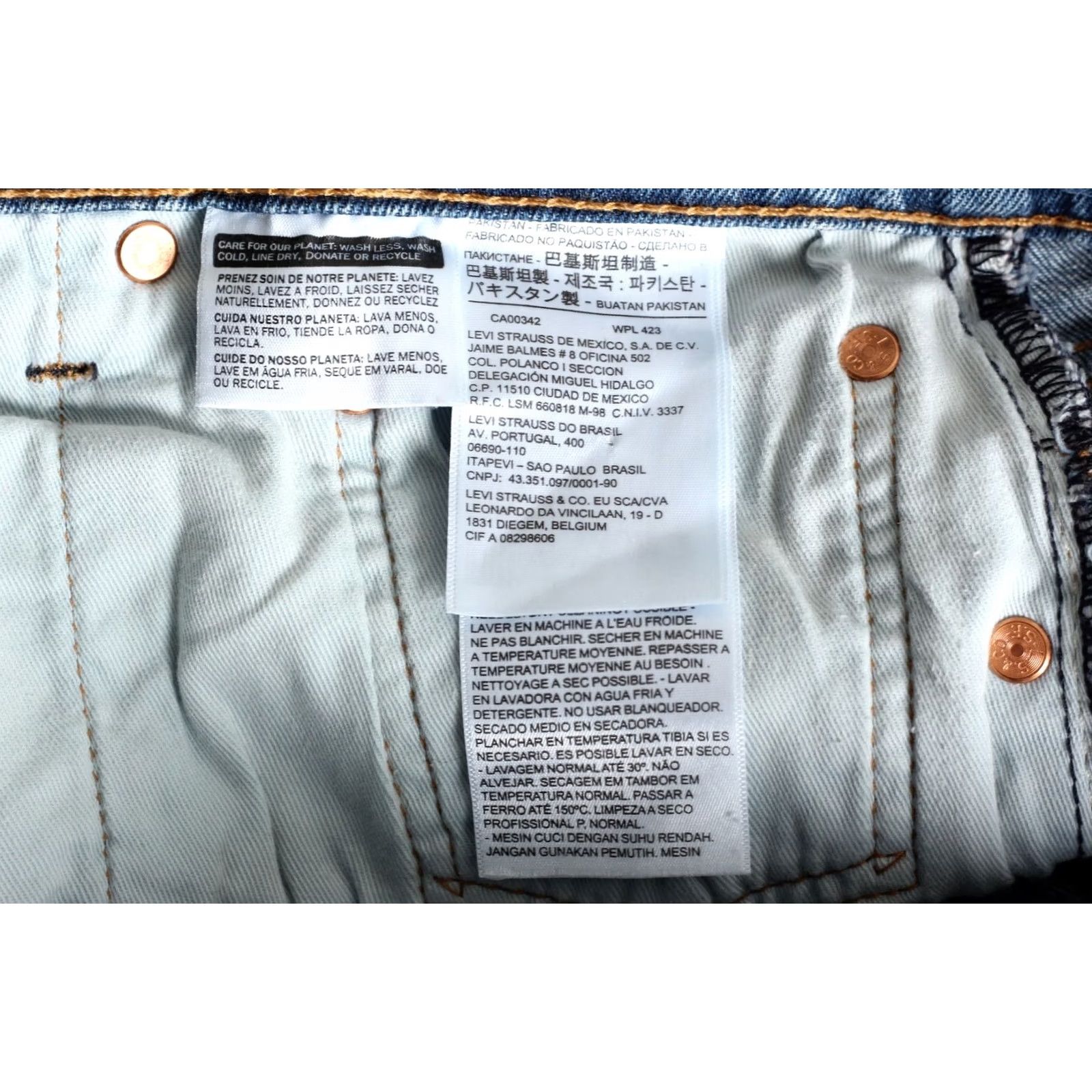 Levi's LEVI’S 502 PREMIUM Big E Denim Shorts Men Size W31 Stretch Tapered Jeans DZ6544 Size US 31 - 7 Thumbnail