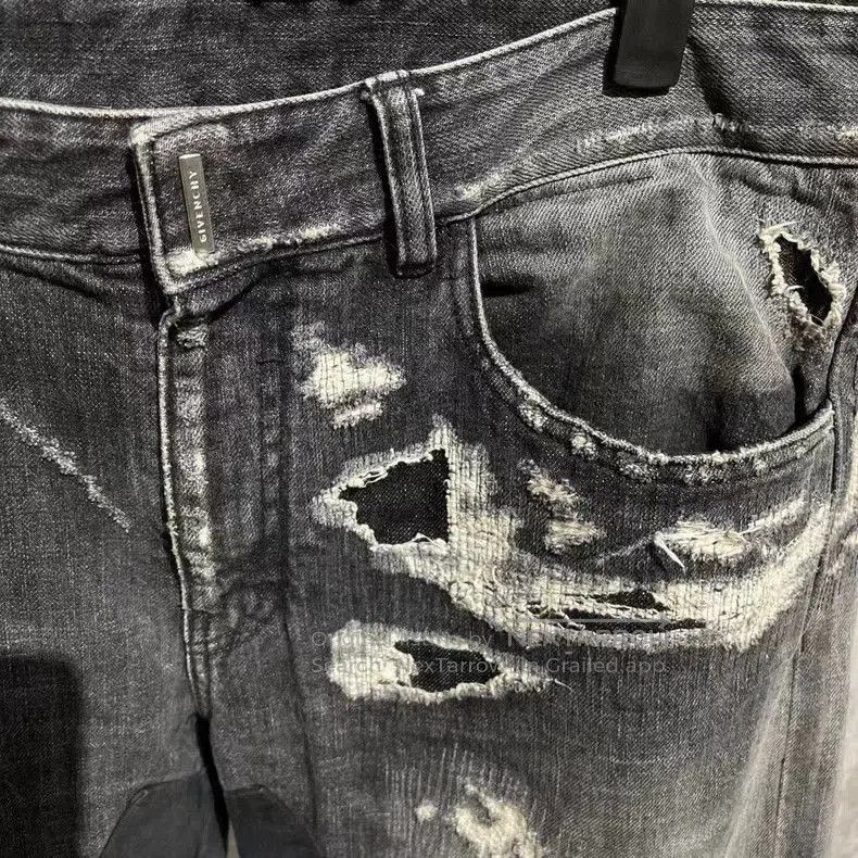 Givenchy Givenchy Boro 2023 Black Gray Jeans . Size US 35 - 5 Thumbnail