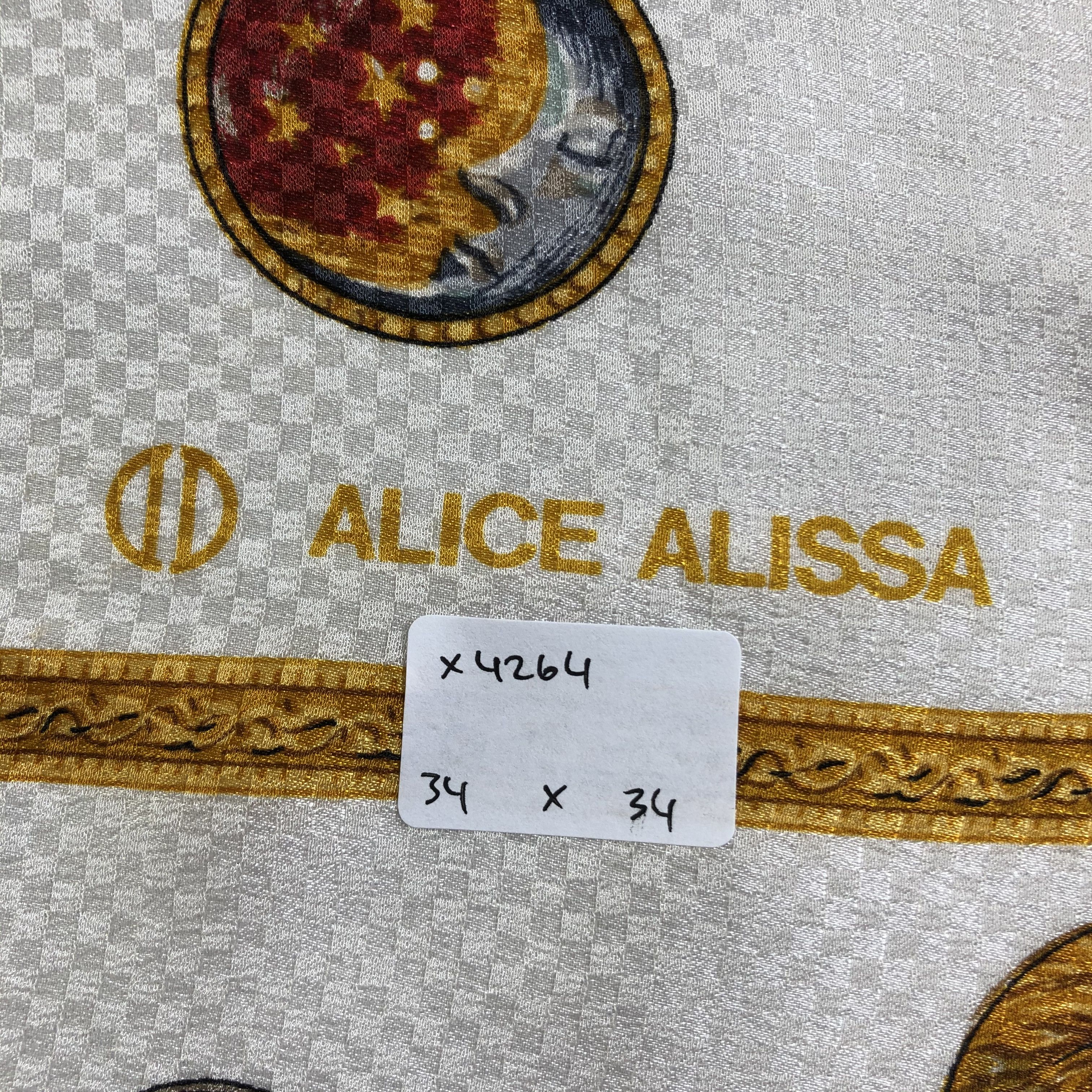 Vintage Vintage Alice Alissa Silk Scarf Size ONE SIZE - 8 Thumbnail