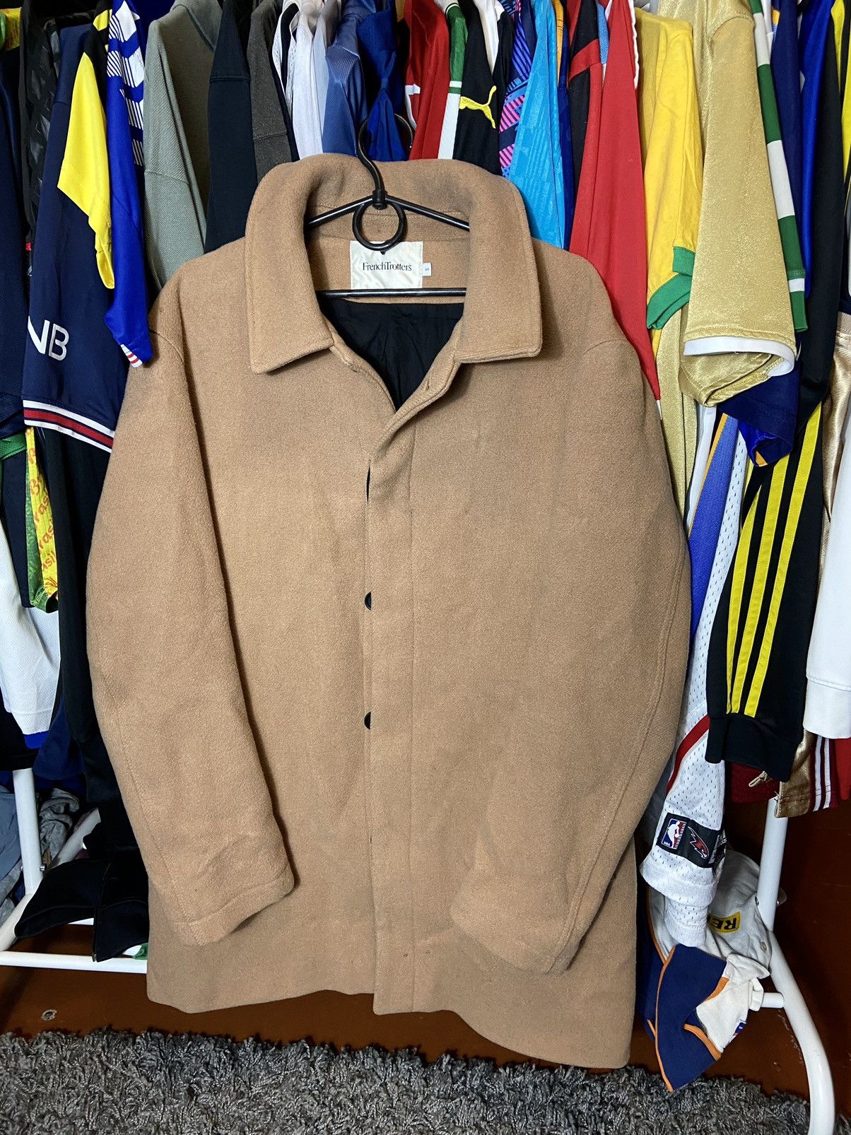 Designer × FrenchTrotters × Vintage FRENCH TROTTERS WOOL MENS PREMIUM CLASSIC TRENCH COAT Size US S / EU 44-46 / 1 - 1 Thumbnail