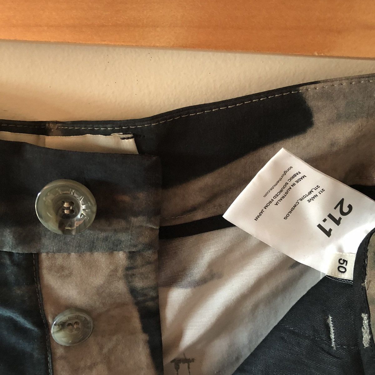 Song For The Mute Song For The Mute 21.1 Dress Pants Cupro Washer Print sz 50 Size US 34 / EU 50 - 4 Thumbnail