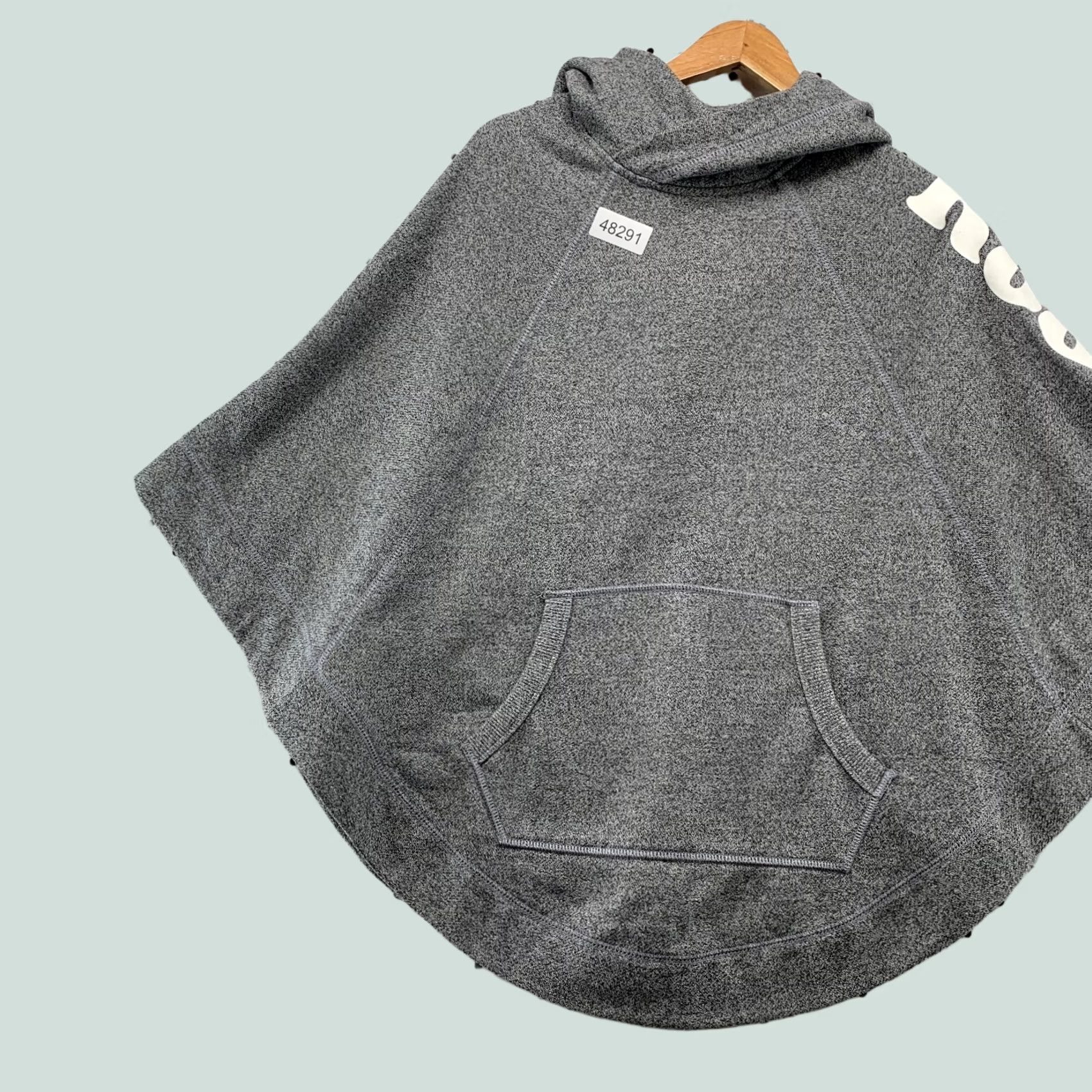 Roots Roots Fleece Hoodie Poncho Adult OS Gray Beaver Logo Canada NWT Hooded XS? Size US XXS / EU 40 - 1 Thumbnail