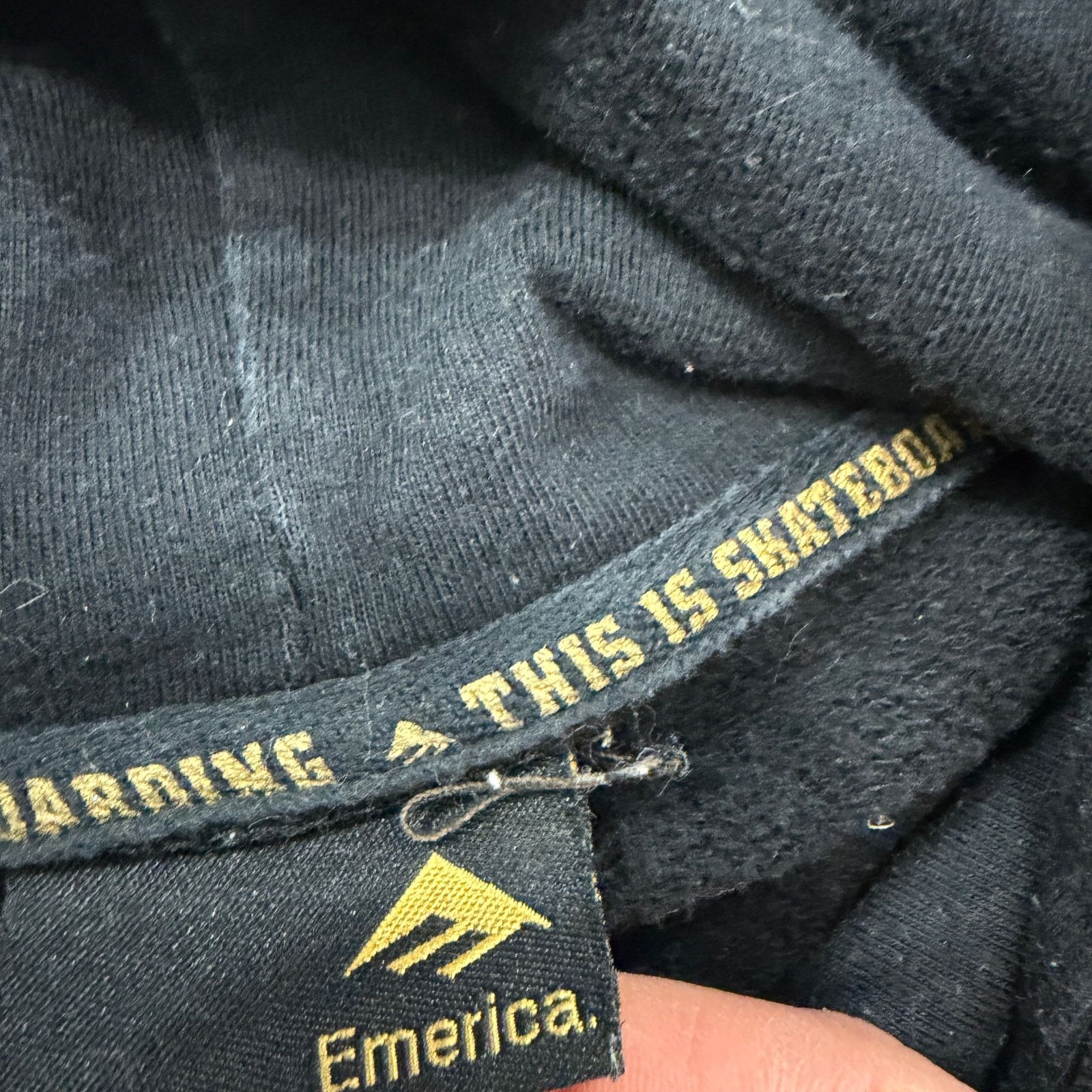 Emerica Vintage Emerica Full Zip Hoodie Medium Black All Over Print Size US M / EU 48-50 / 2 - 5 Thumbnail