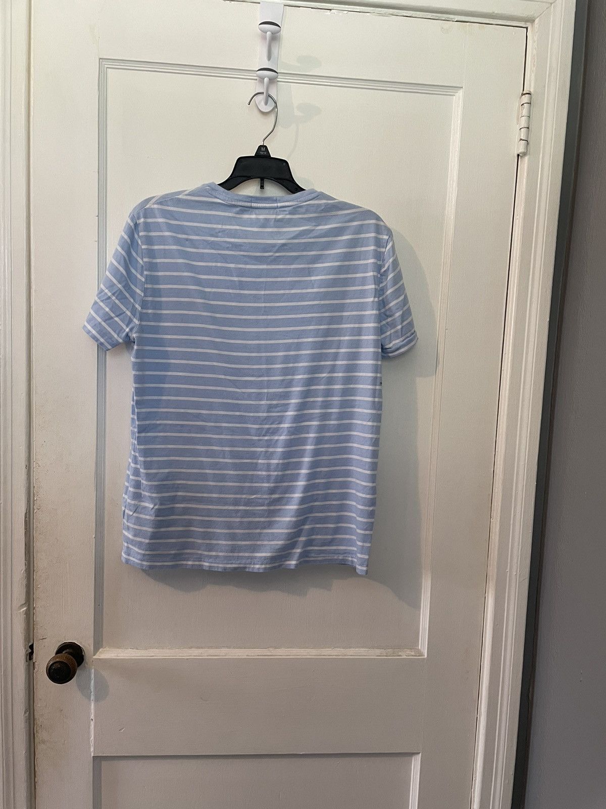 Polo Ralph Lauren × Vintage Blue and White Striped Polo T-Shirt Size US M / EU 48-50 / 2 - 2 Thumbnail
