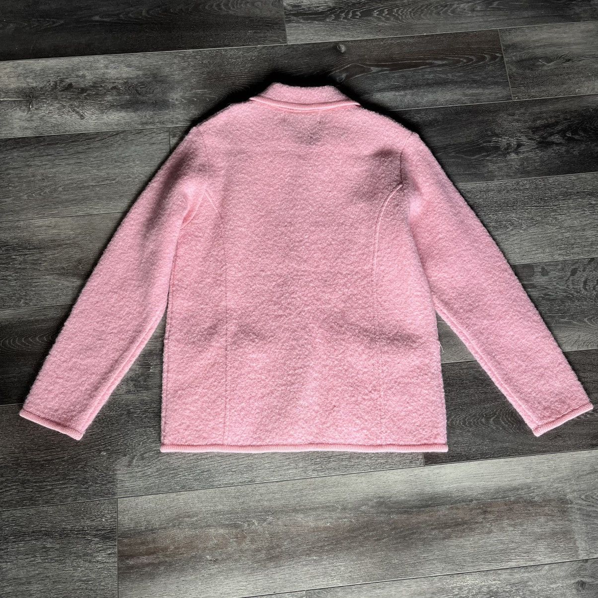 Vintage Vintage 1980s Lisa International Boiled Wool Zip Up Sweater Size S / US 4 / IT 40 - 2 Thumbnail