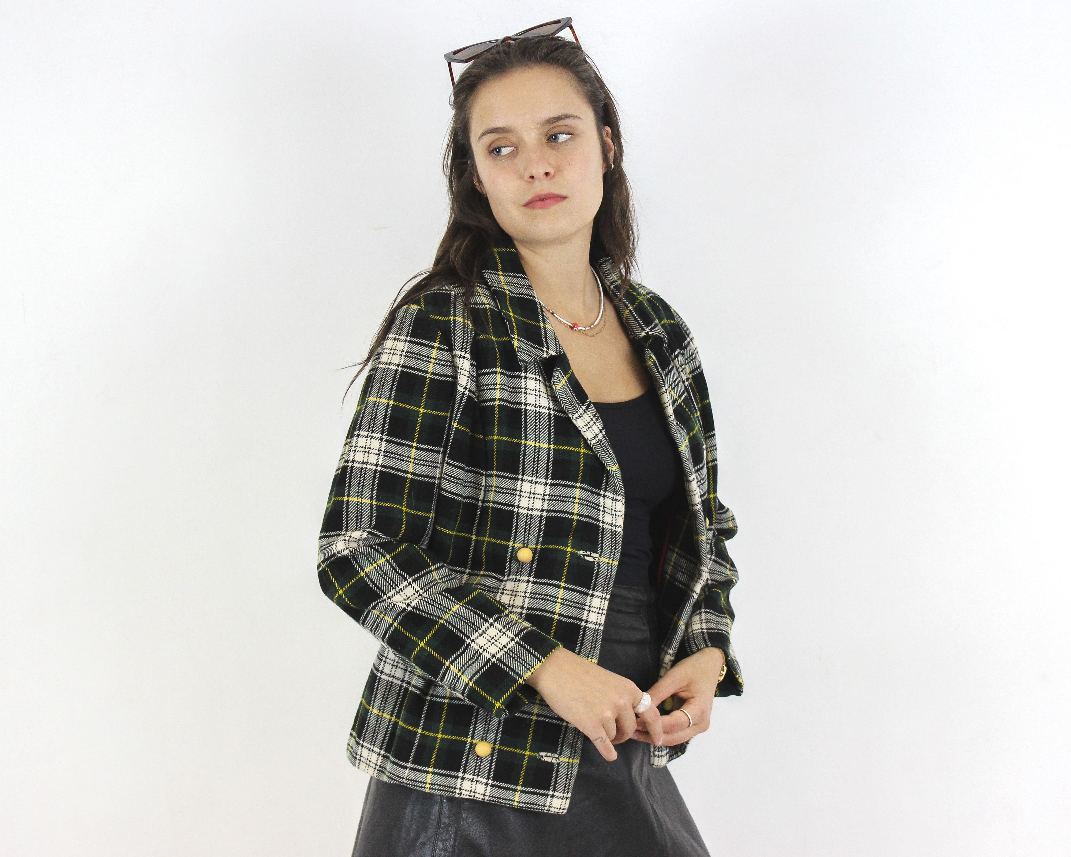 Other × Vintage Women M Wool Blazer Jacket Trachten Button Up Double Breast Size M / US 6-8 / IT 42-44 - 2 Thumbnail