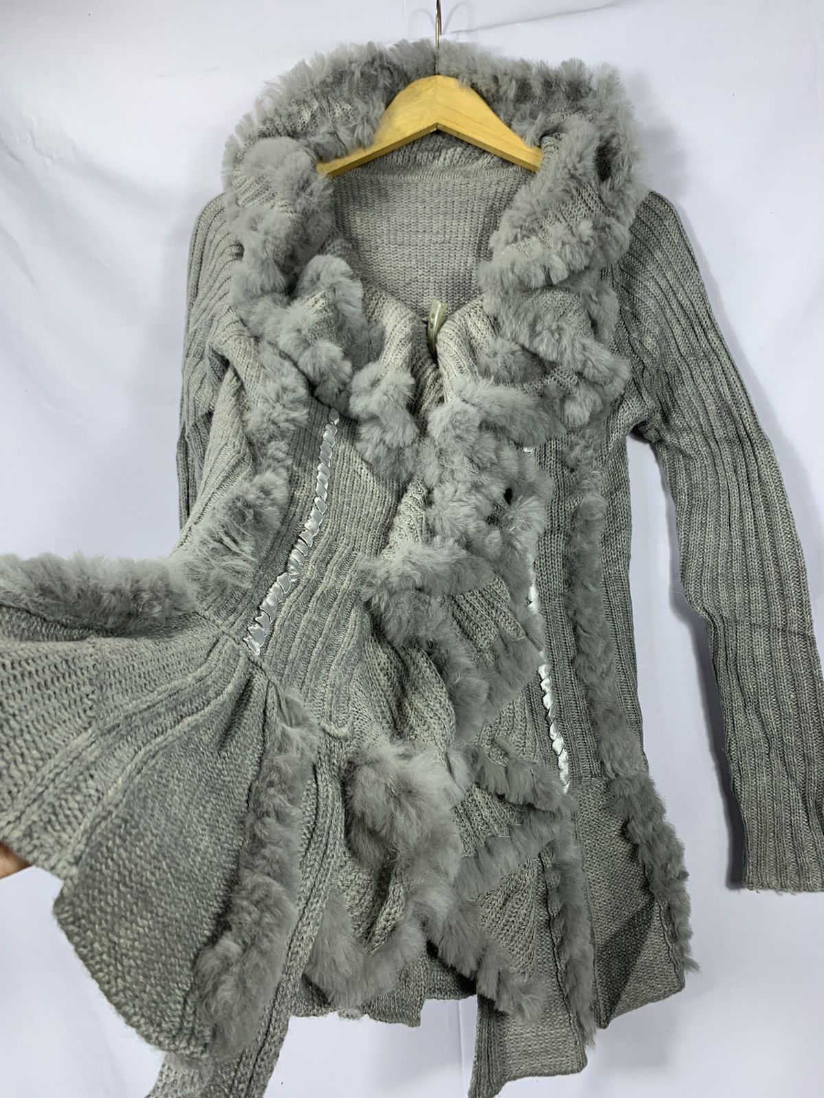 20471120 JAPANESE Knit Cardigan poem gothic punk LGB STYLE Size US M / EU 48-50 / 2 - 2 Thumbnail