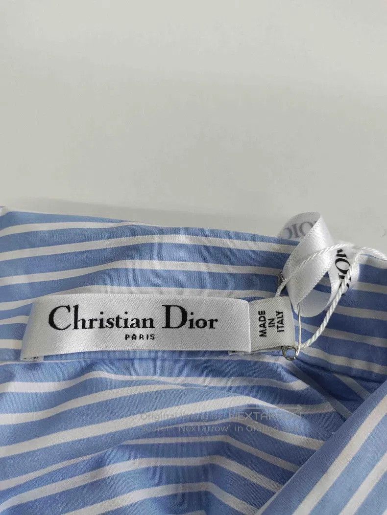 Dior Dior Blue and white striped shirt dress Size XXS / US 00 / IT 34 - 3 Thumbnail