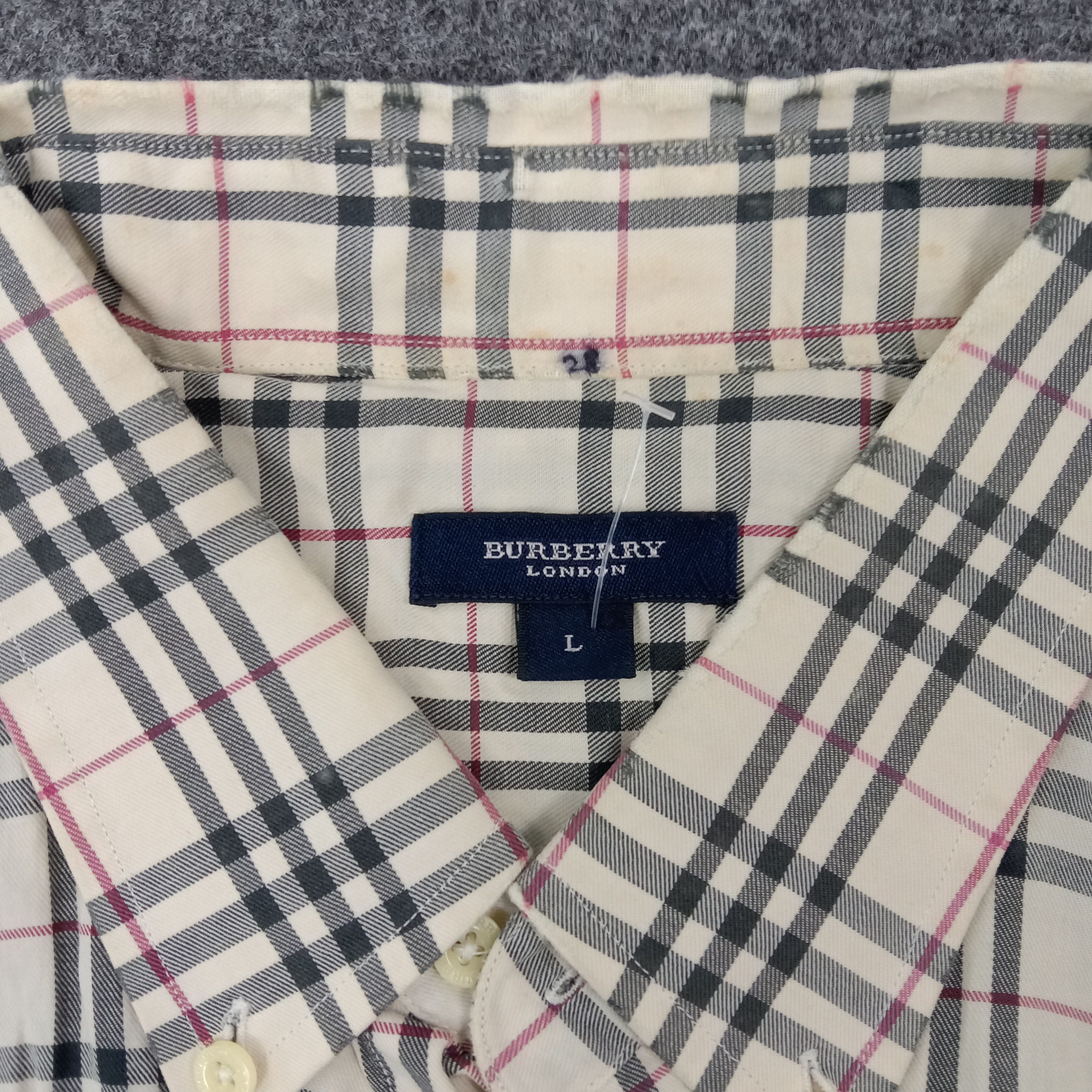 Burberry Burberry London Nova Check Shirt Button Up C267N8 Size US L / EU 52-54 / 3 - 3 Thumbnail