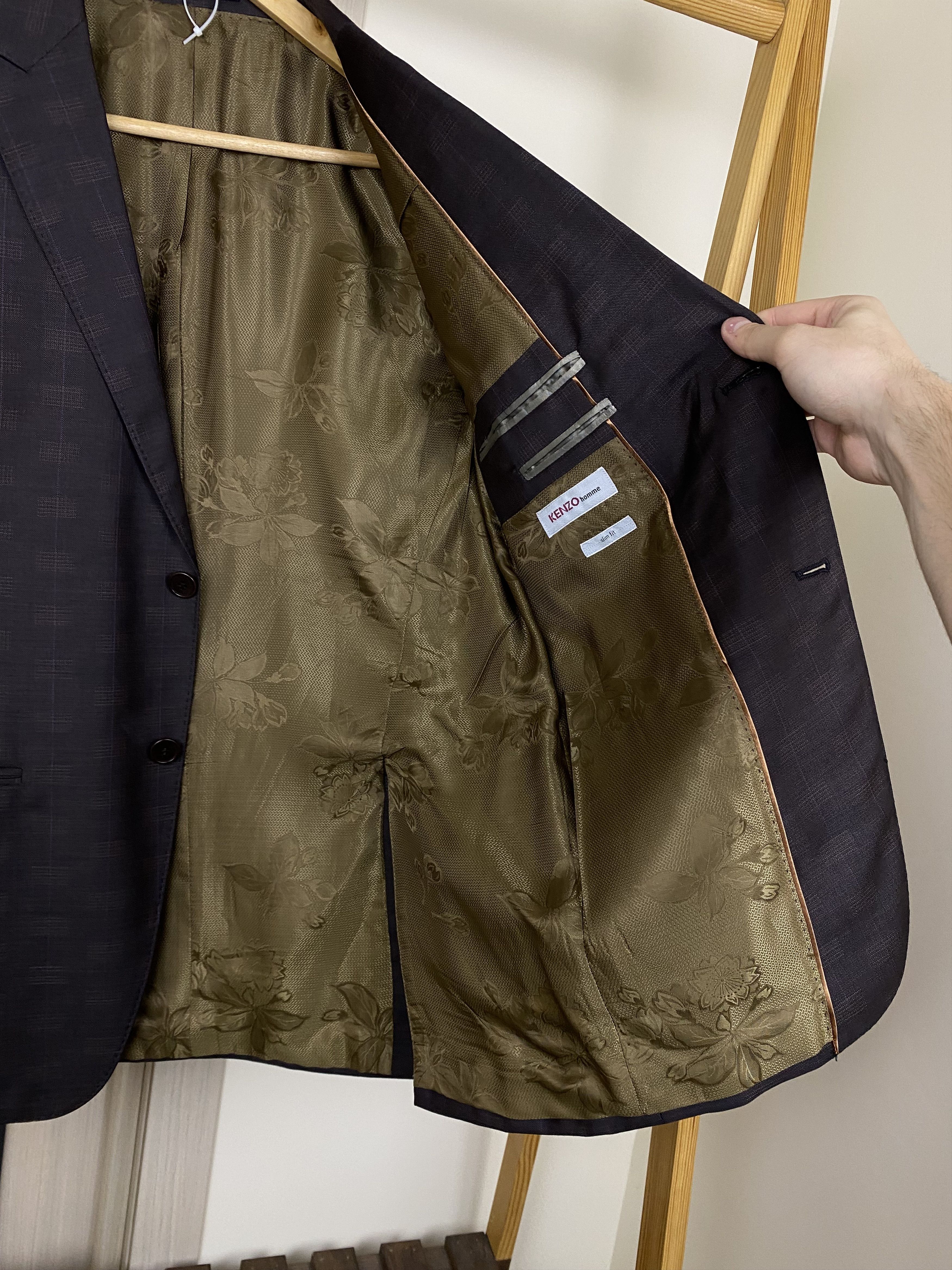 Kenzo Vintage Kenzo homme wool brown suit blazer pants size 50 Size 50L - 5 Thumbnail