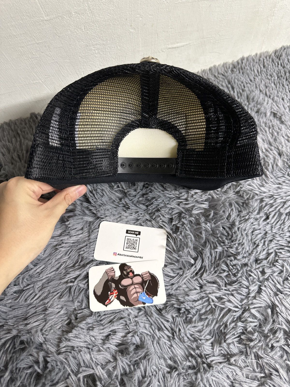 Chrome Hearts Chrome Hearts FUCK Hollywood Trucker Hat White Size ONE SIZE - 3 Thumbnail