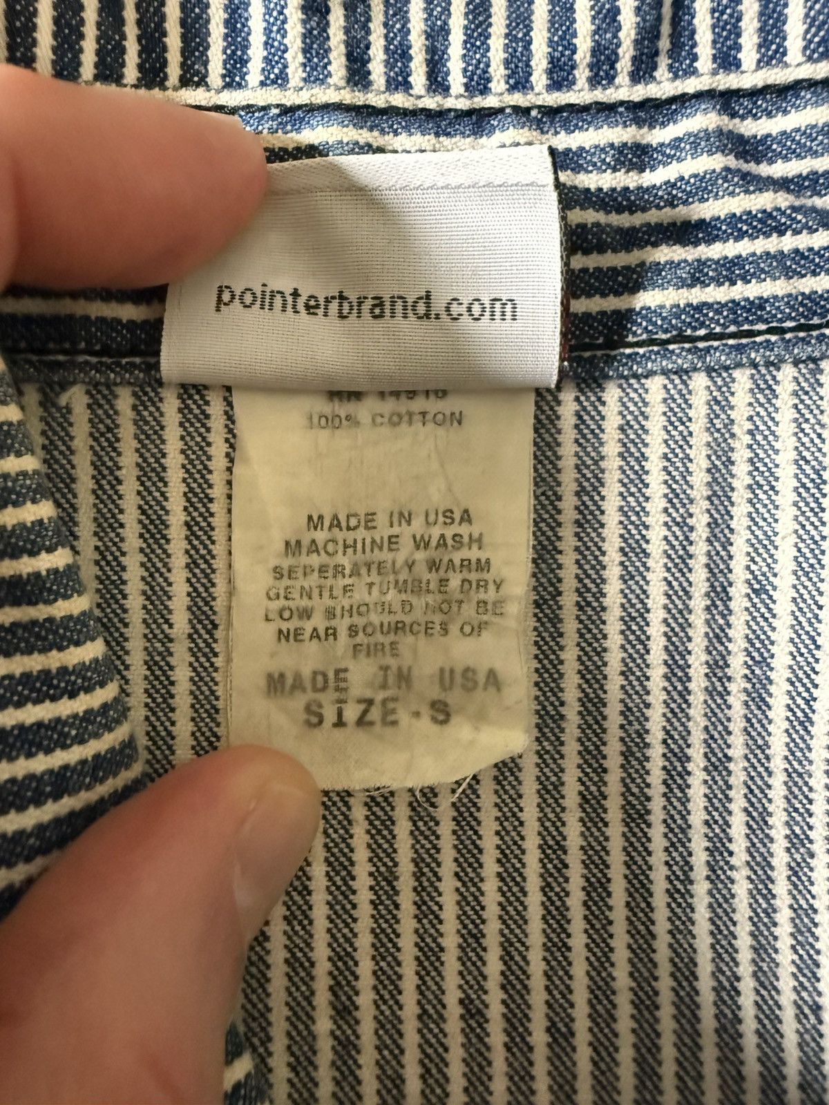 Pointer Vintage Pointer Brand Hickory Stripe Chore Jacket USA Small Size US S / EU 44-46 / 1 - 7 Thumbnail