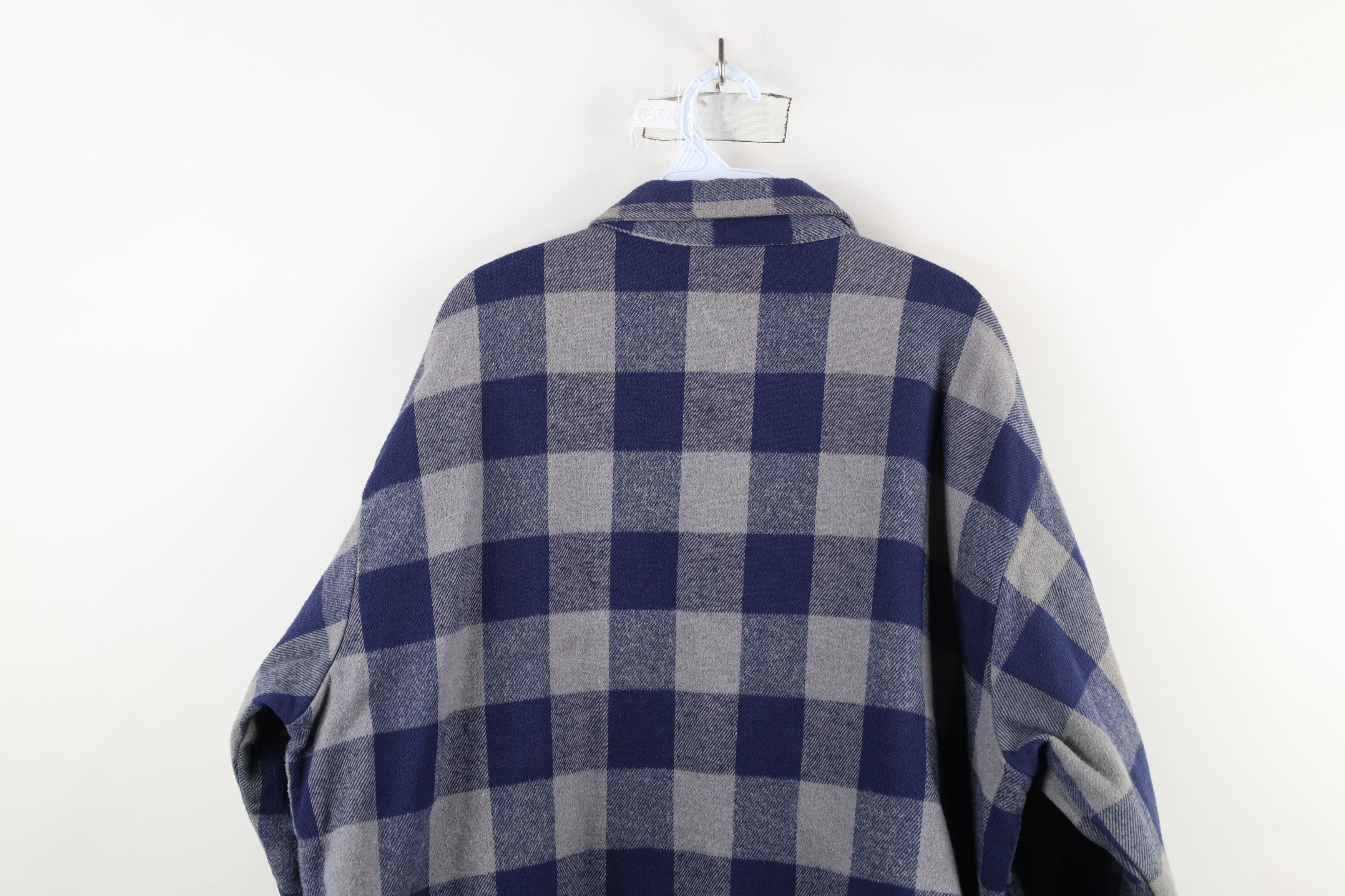 Vintage Vintage 90s Streetwear Flannel Button Shirt Jacket Jac USA Size US XXL / EU 58 / 5 - 16 Thumbnail