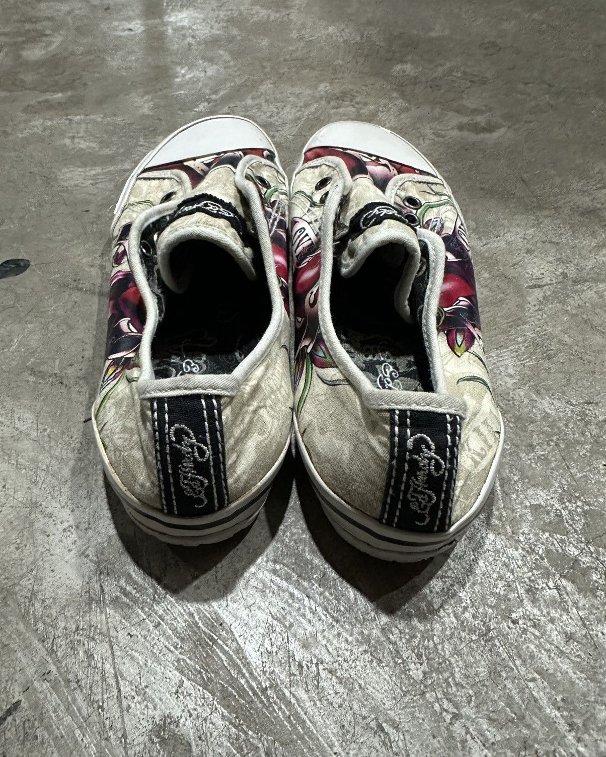 Ed Hardy Ed Hardy “Love Kills Slowly” Lowrise Slip-On Sneakers Size US 7 / IT 37 - 5 Thumbnail