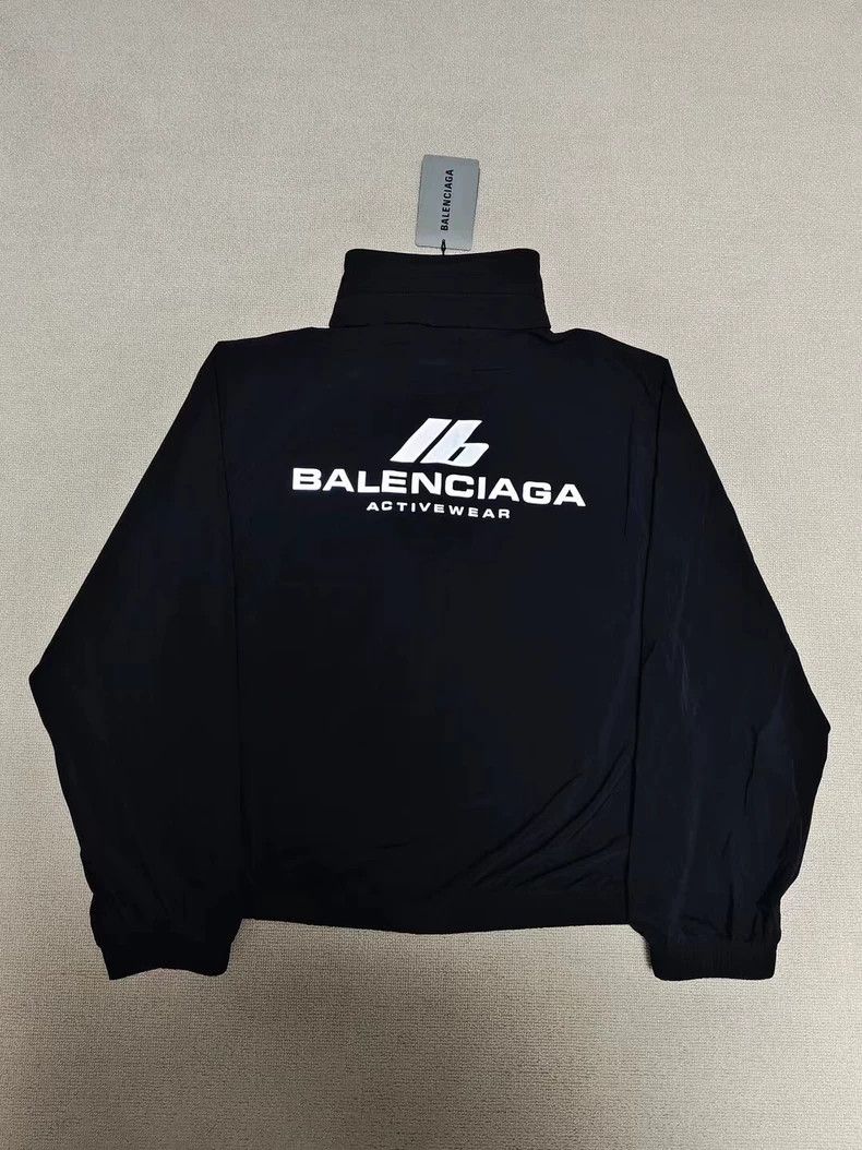 Balenciaga Balenciaga 24 FW Black Active wear Reflective Logo Hooded J Size XS / US 0-2 / IT 36-38 - 1 Thumbnail