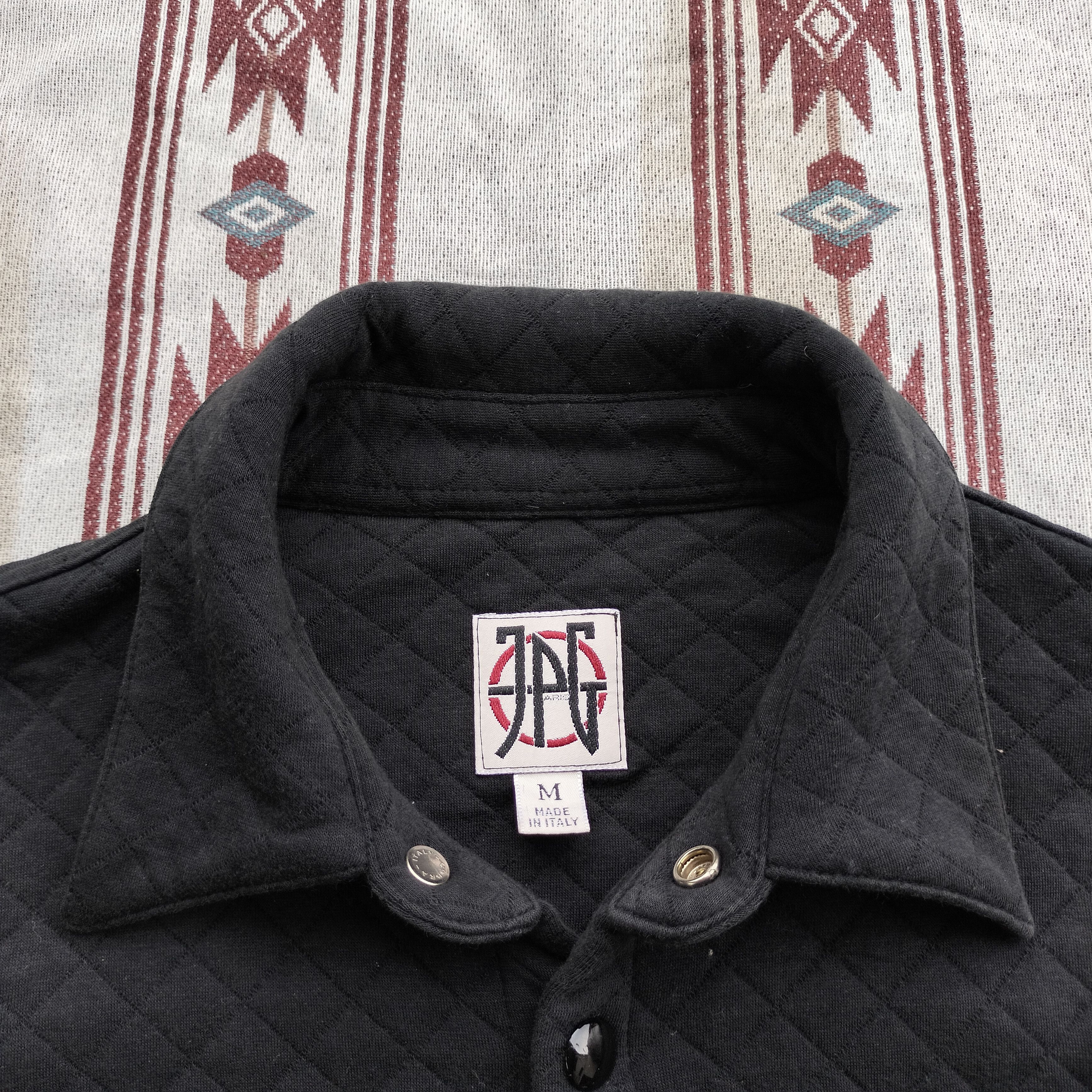 Jean Paul Gaultier JPG Black diamond stitch Ls shirt Size US M / EU 48-50 / 2 - 3 Thumbnail