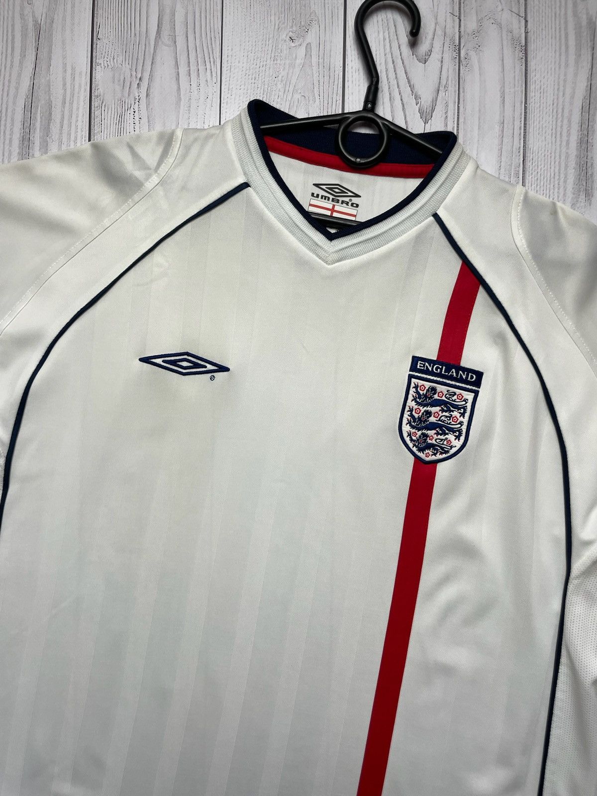 Umbro × Vintage Vintage Umbro England soccer jersey XL white Size US XL / EU 56 / 4 - 2 Thumbnail